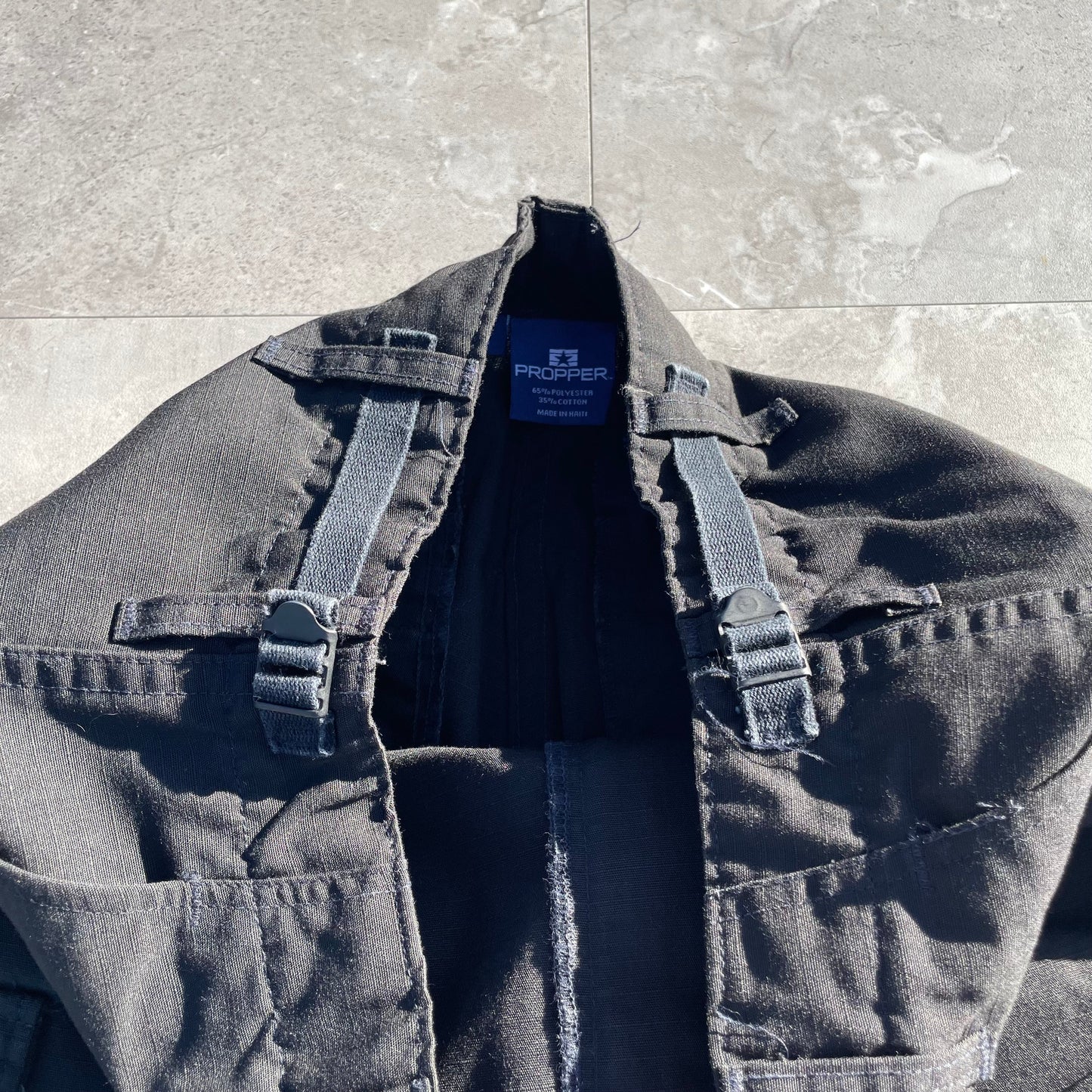00s Propper Black Rip-Stop Cargo Military Pants Size S/R KiiChain Clothing