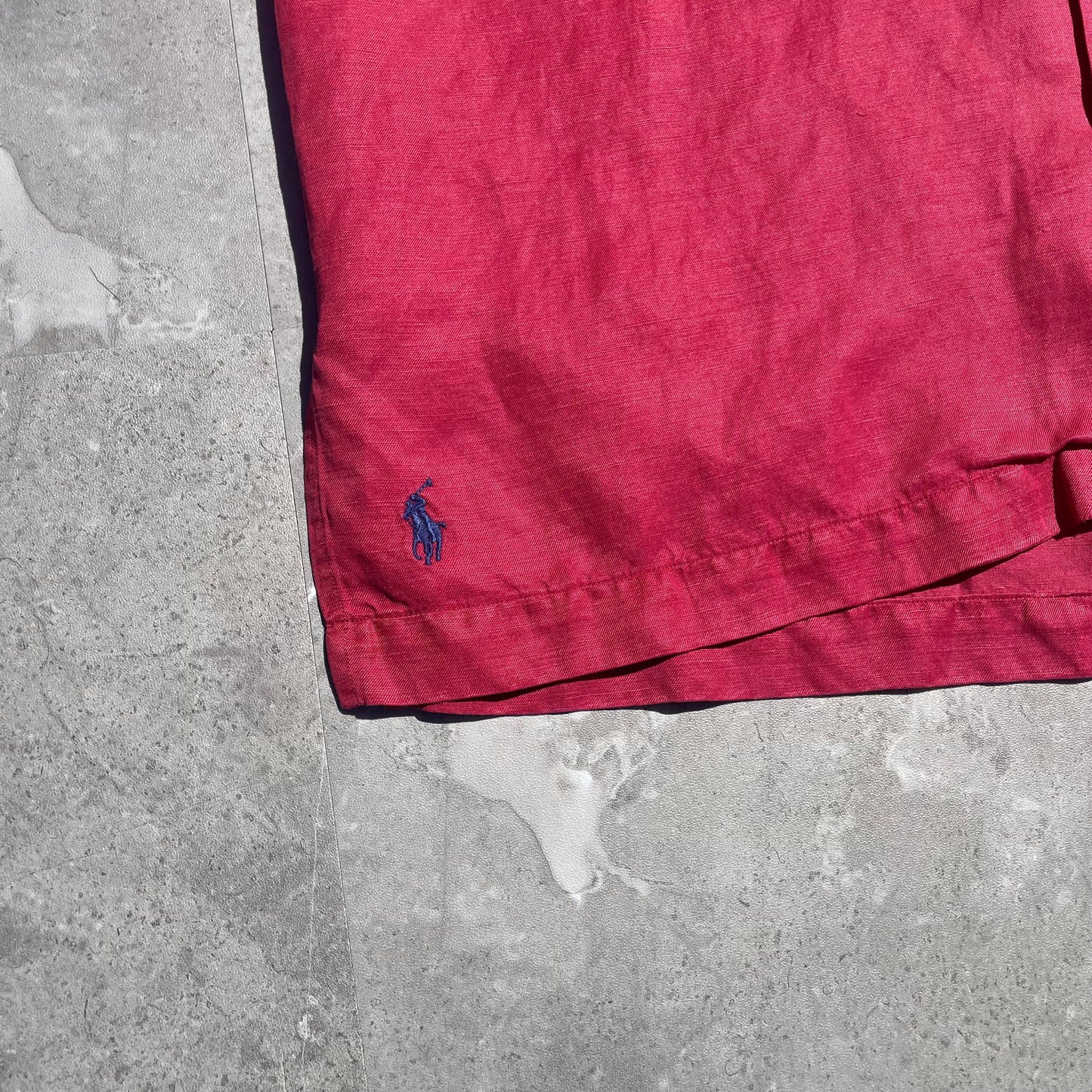 90s Ralph Lauren Caldwell Silk/Linen Short Sleeve Shirt KiiChain Clothing