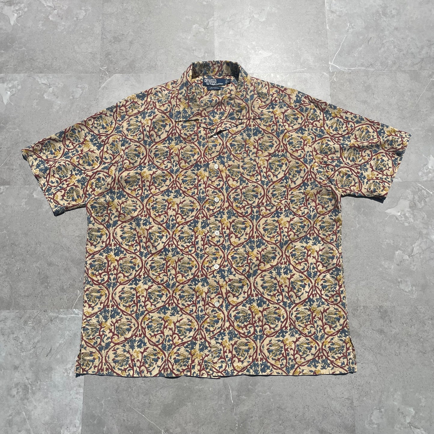 90s Ralph Lauren Caldwell Paisley Hawaiian Shirt KiiChain Clothing