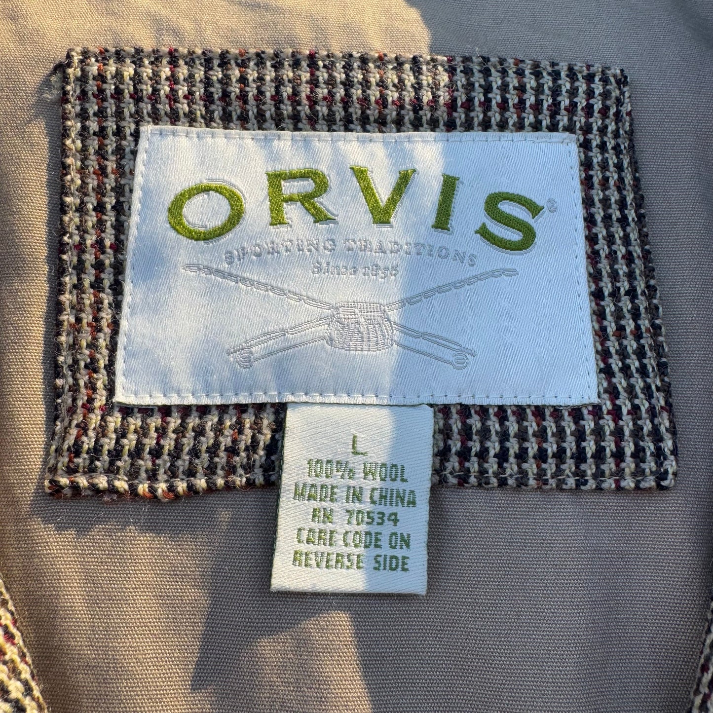 00s Orvis Houndstooth Wool Harrington Jacket KiiChain Clothing