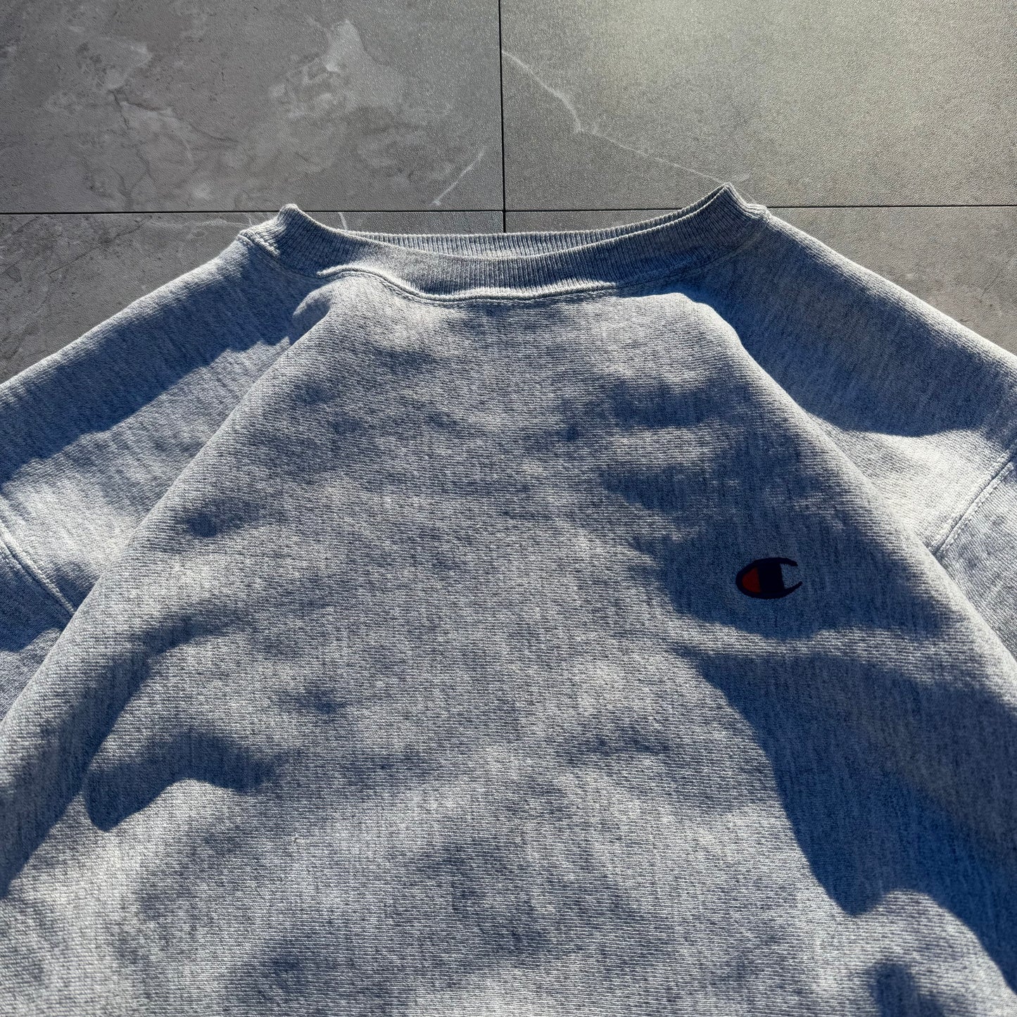 90s Champion Reverse Weave Gray Logo Sweatshirt
