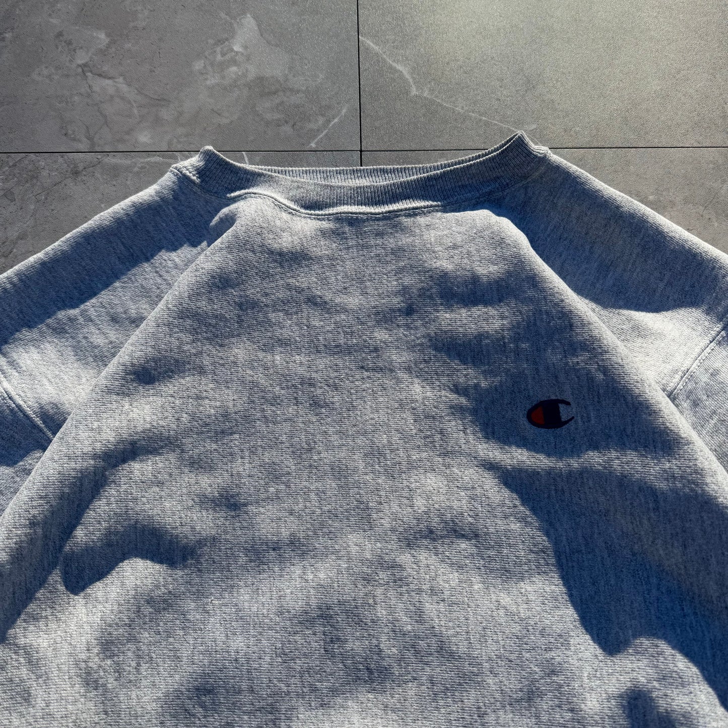 90s Champion Reverse Weave Gray Logo Sweatshirt KiiChain Clothing