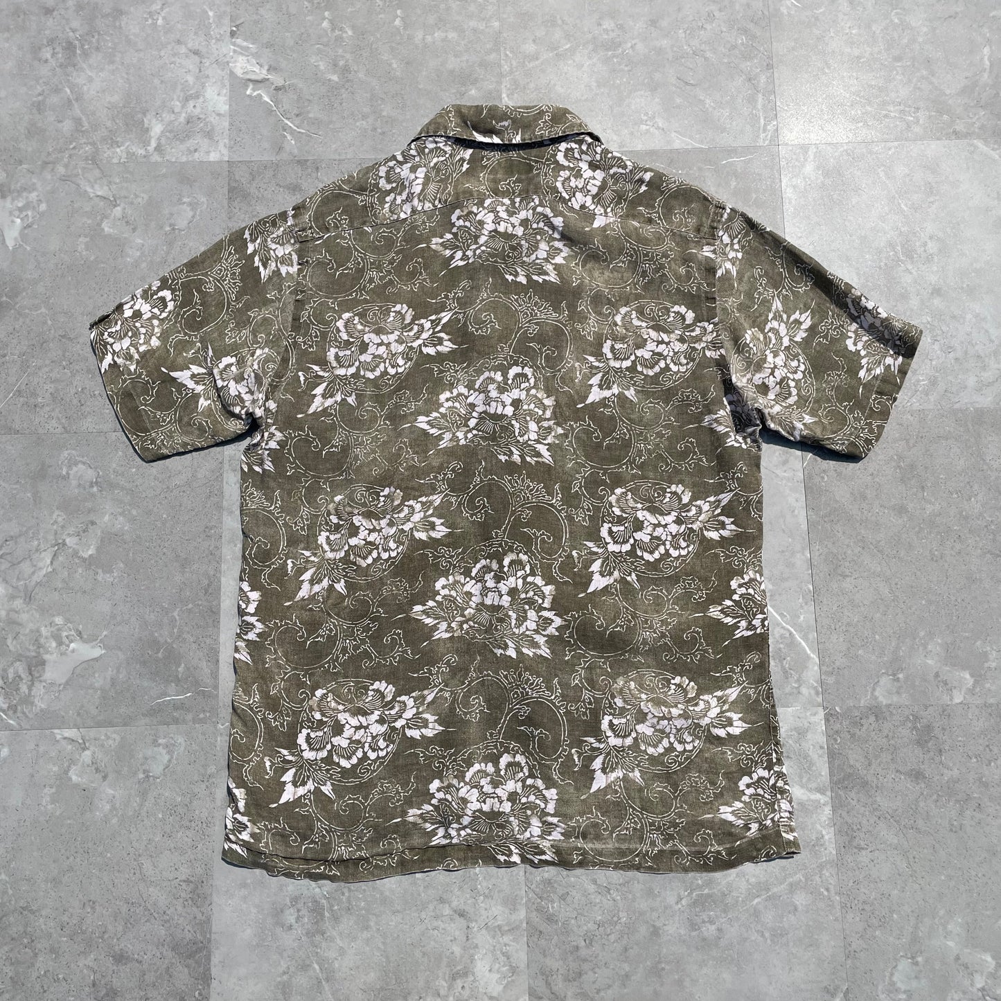 90s Ralph Lauren Lance Rare Paisley Linen Shirt (M) KiiChain Clothing