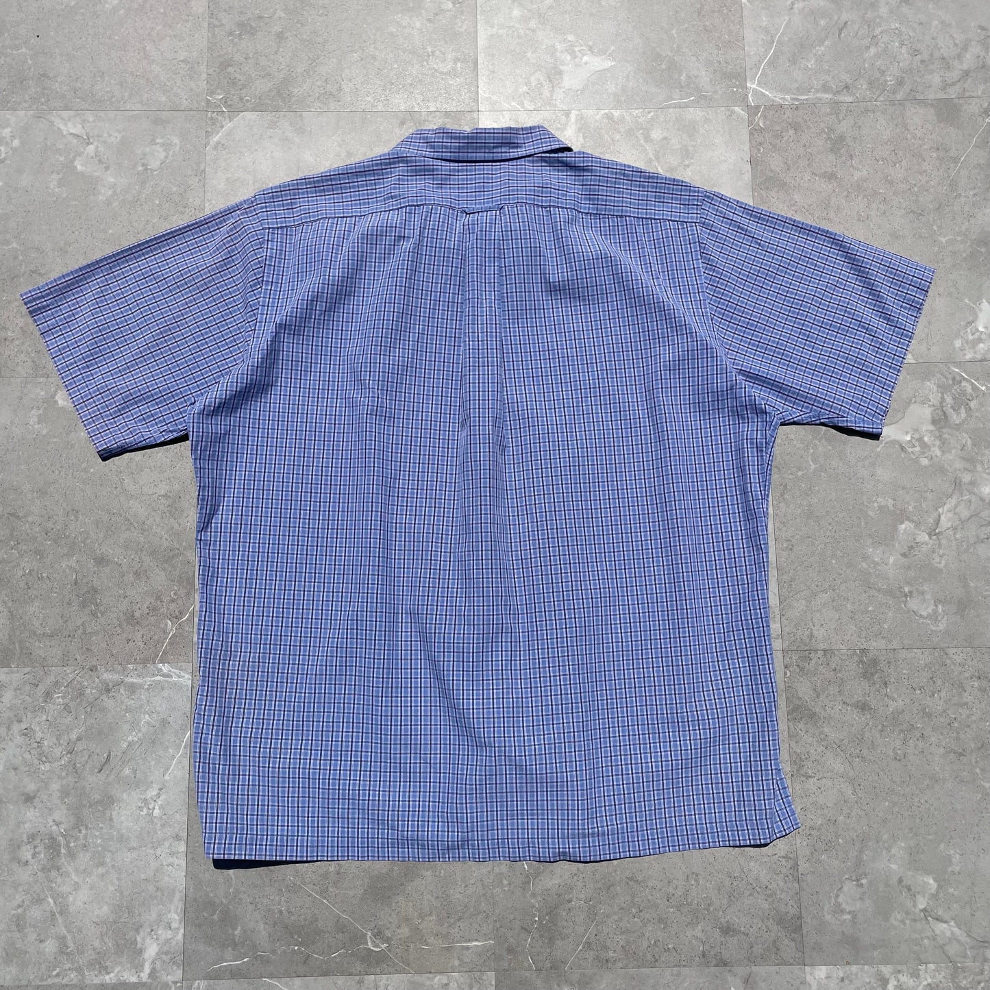 90s Ralph Lauren Caldwell Blue Checkered Shirt KiiChain Clothing
