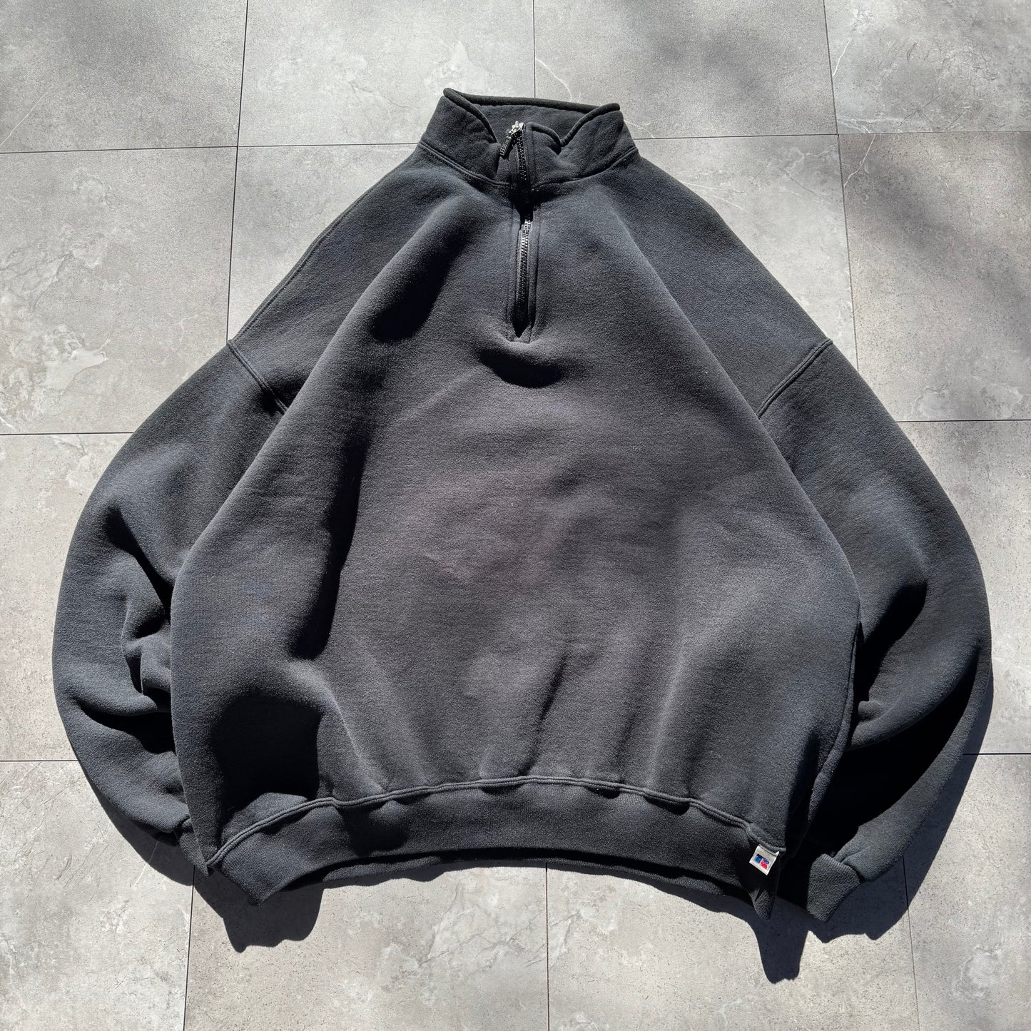 Russell Athletic Black Quarter Zip Sweatshirt