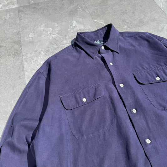 90s-00s Ralph Lauren “Benford” Silk x Cotton Shirt KiiChain Clothing