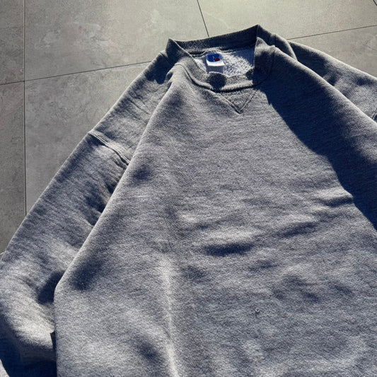 80s Russell Athletic Gray Blank Sweatshirt KiiChain Clothing