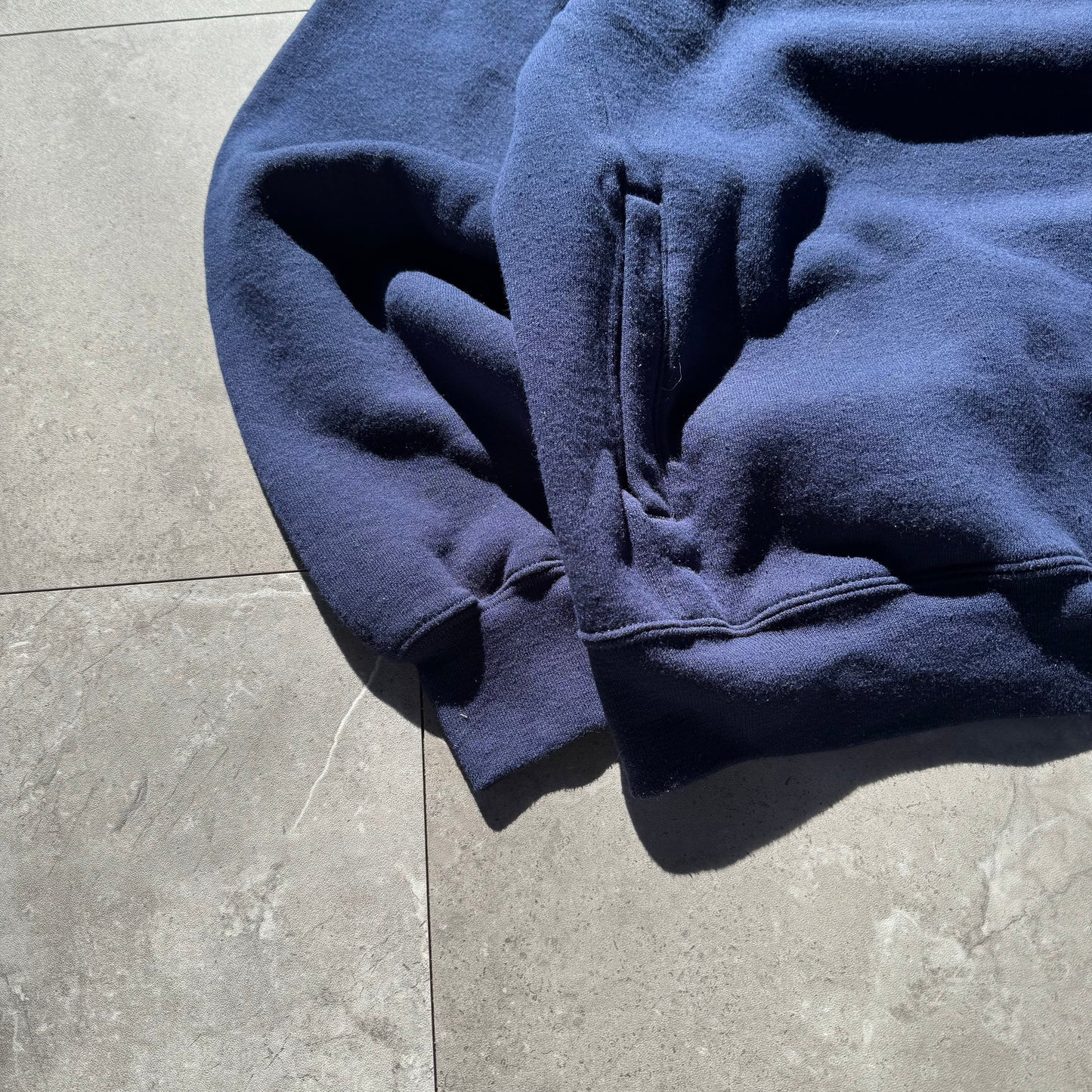 00s Russell Athletic Navy Quarter Zip Sweatshirt