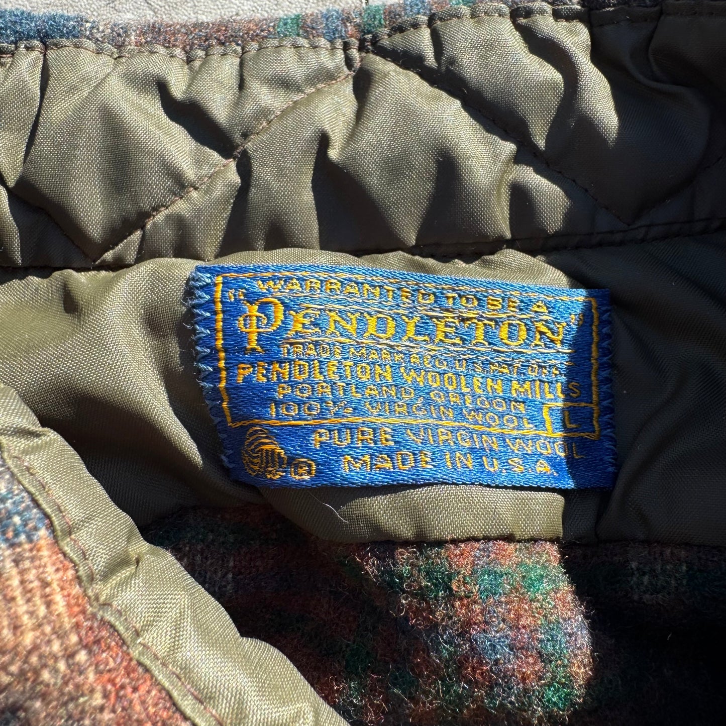 70s Pendleton Made in USA Wool Checkered Flannel Shirt KiiChain Clothing