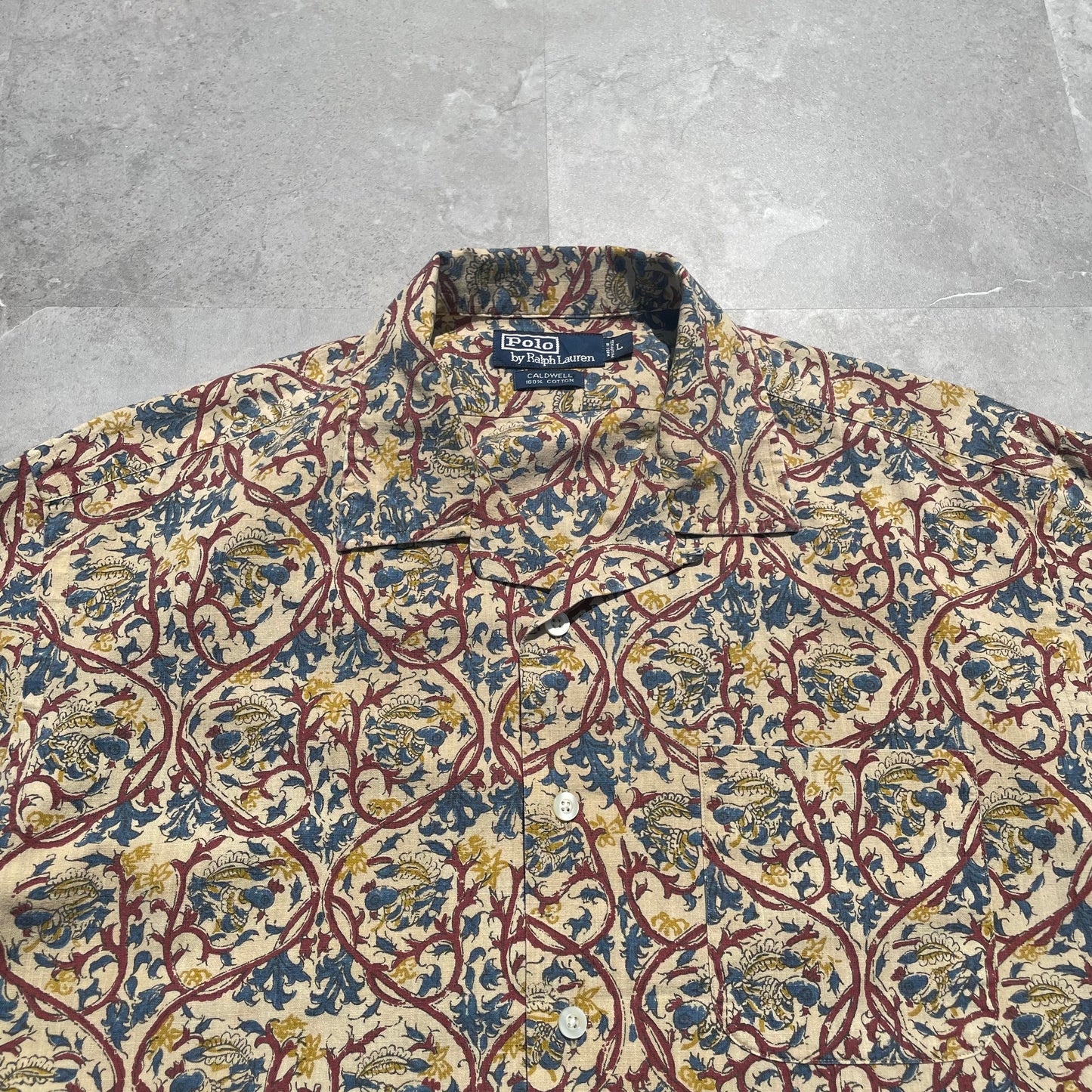 90s Ralph Lauren Caldwell Paisley Hawaiian Shirt KiiChain Clothing