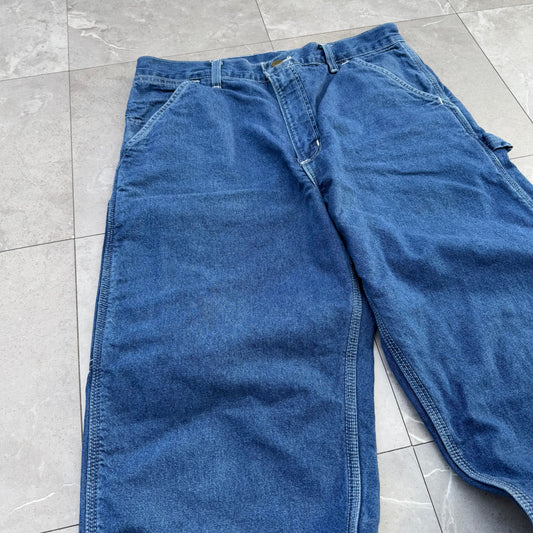90s Carhartt Made in USA Flannel Lined Denim 33x32 KiiChain Clothing