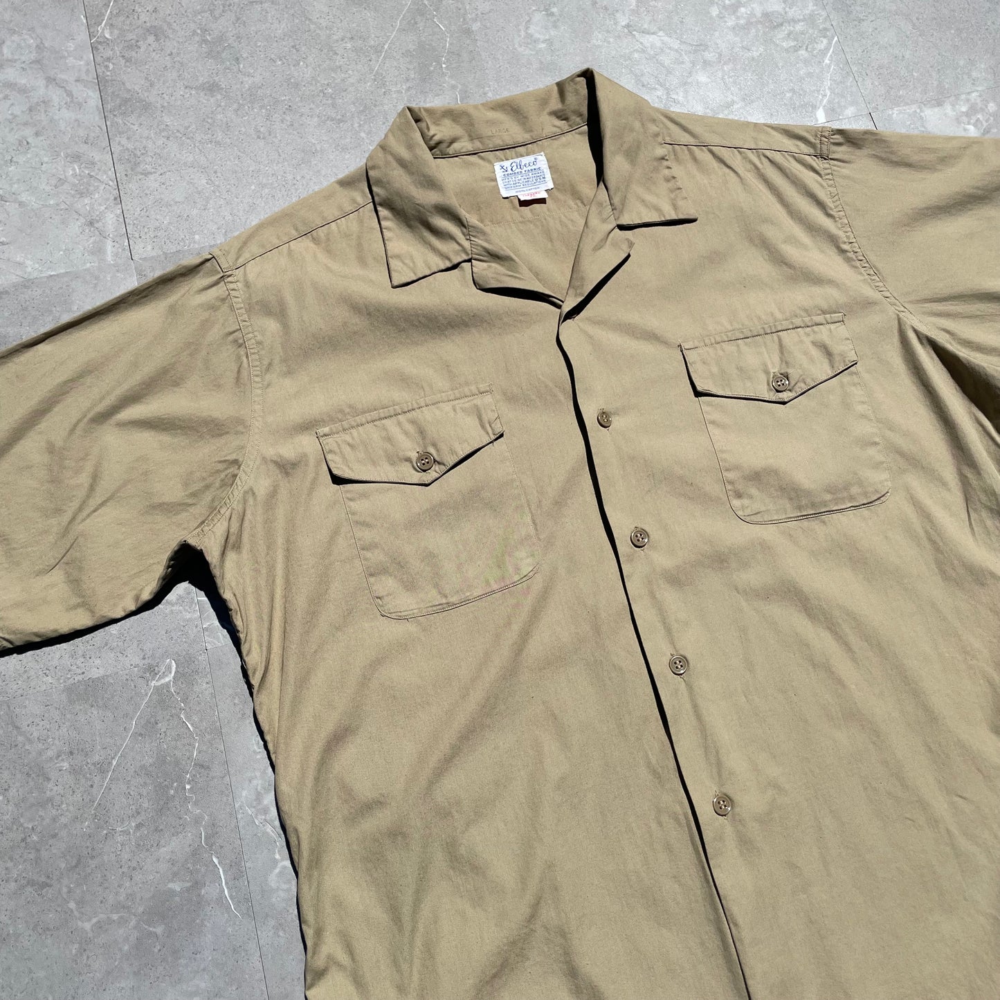 60s Elbeco US Navy Short Sleeve Open Collar Shirt