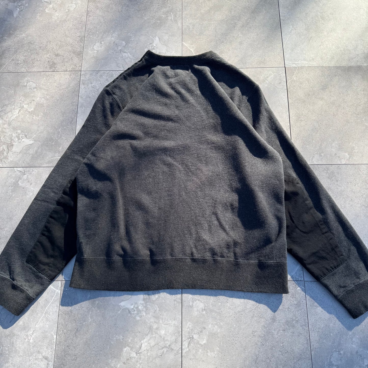 90s Polo by Ralph Lauren Dark Gray Shoulder Zip Sweatshirt