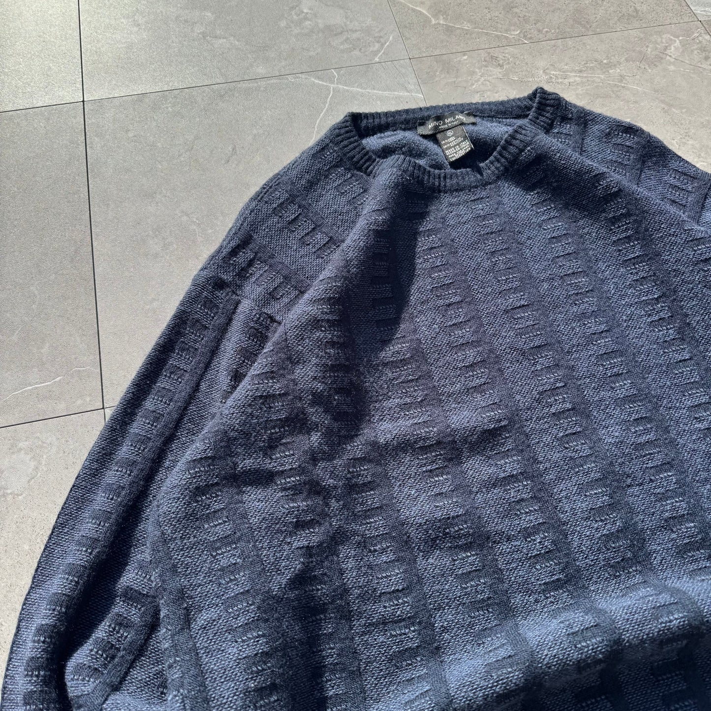 90s-00s Mino Milano Made in Italy Wool-Acrylic Knit