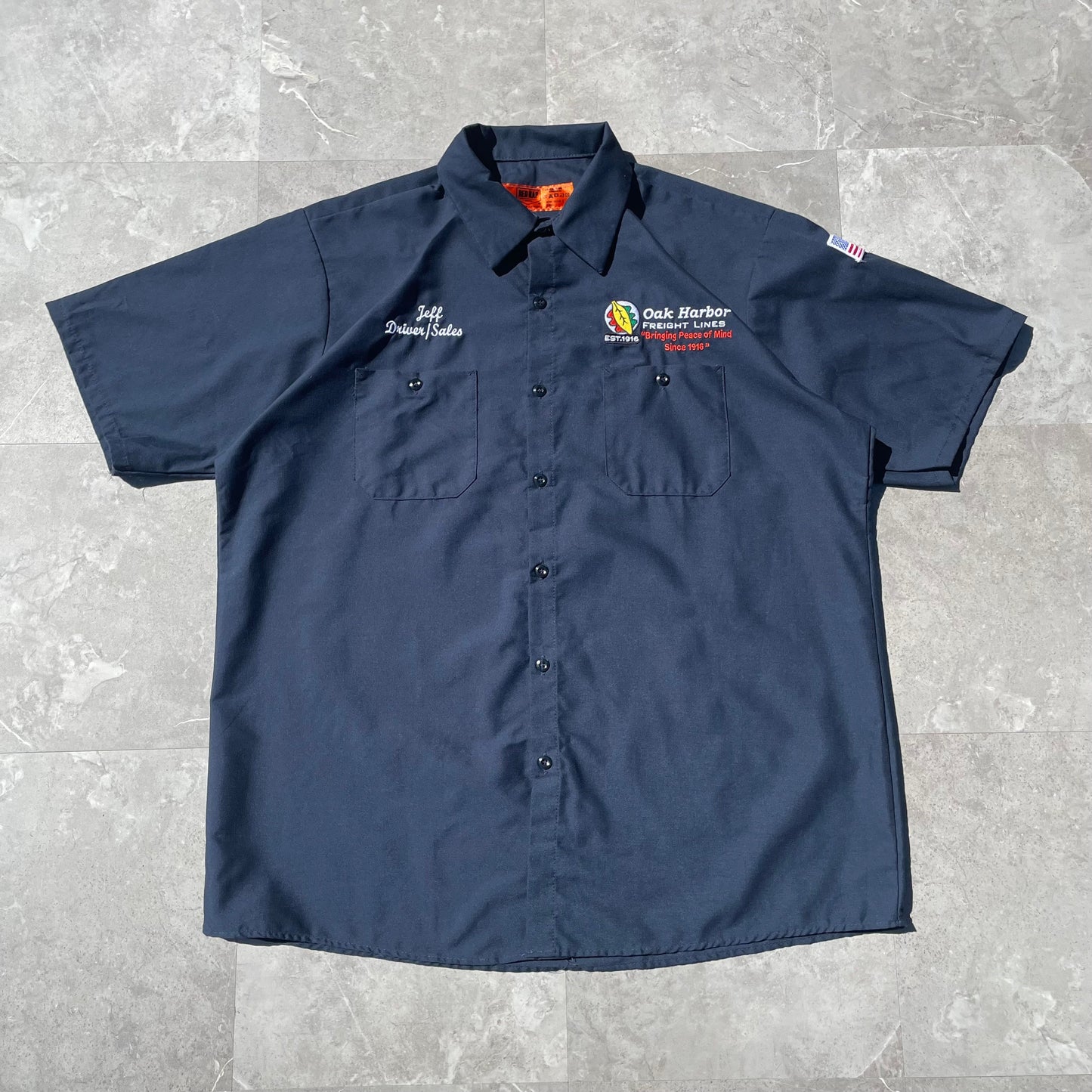 90s-00s Red Kap Oak Harbor Work Short Sleeve Shirt KiiChain Clothing