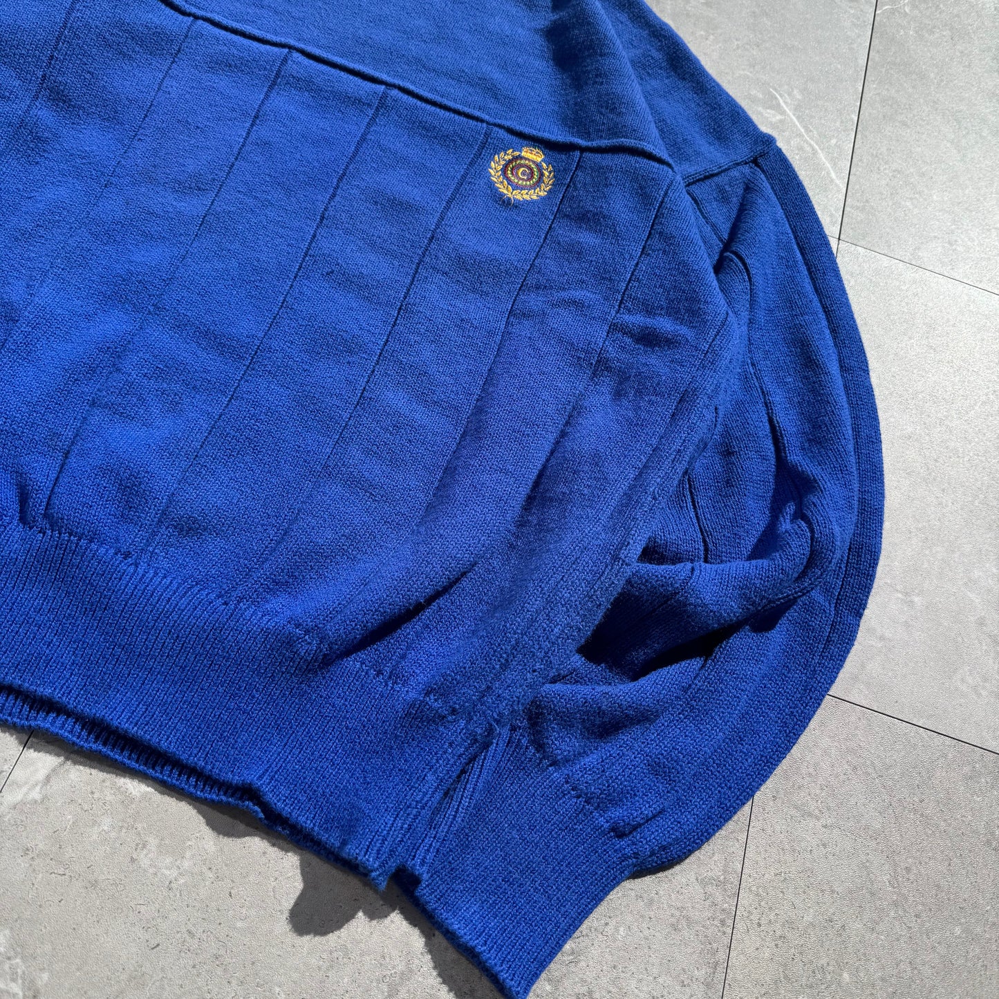 90s Claiborne Made in USA Blue Cotton Knit KiiChain Clothing