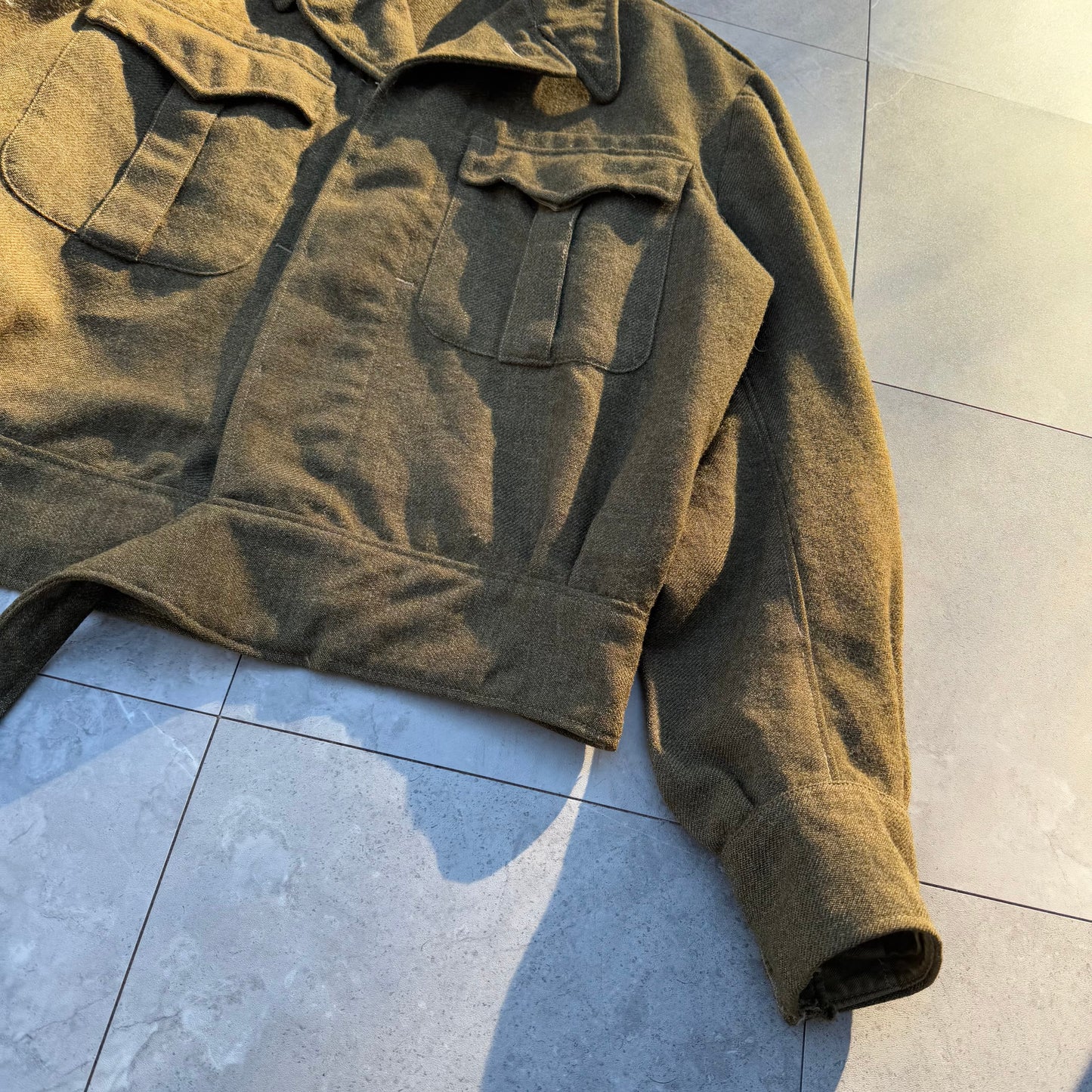 50s Bond Clothes Shop 1951 Made in USA Wool Blouse Serge Jacket KiiChain Clothing
