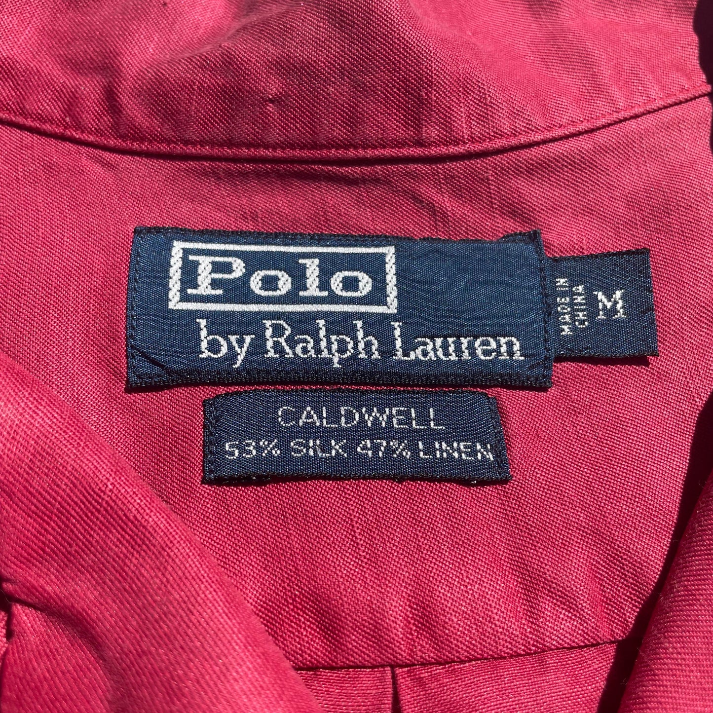 90s Ralph Lauren Caldwell Silk/Linen Short Sleeve Shirt KiiChain Clothing