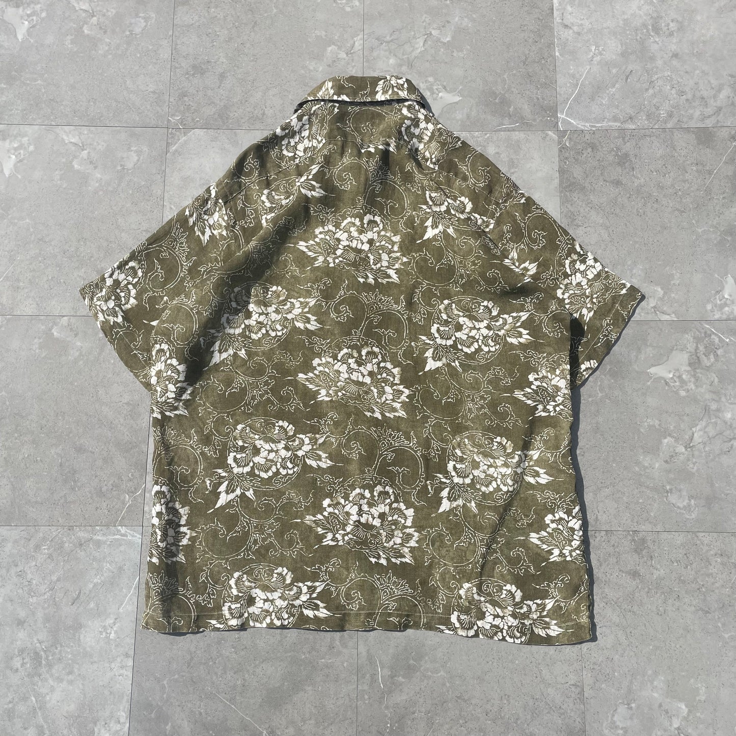 90s Ralph Lauren Lance Rare Linen Paisley Shirt (L) KiiChain Clothing