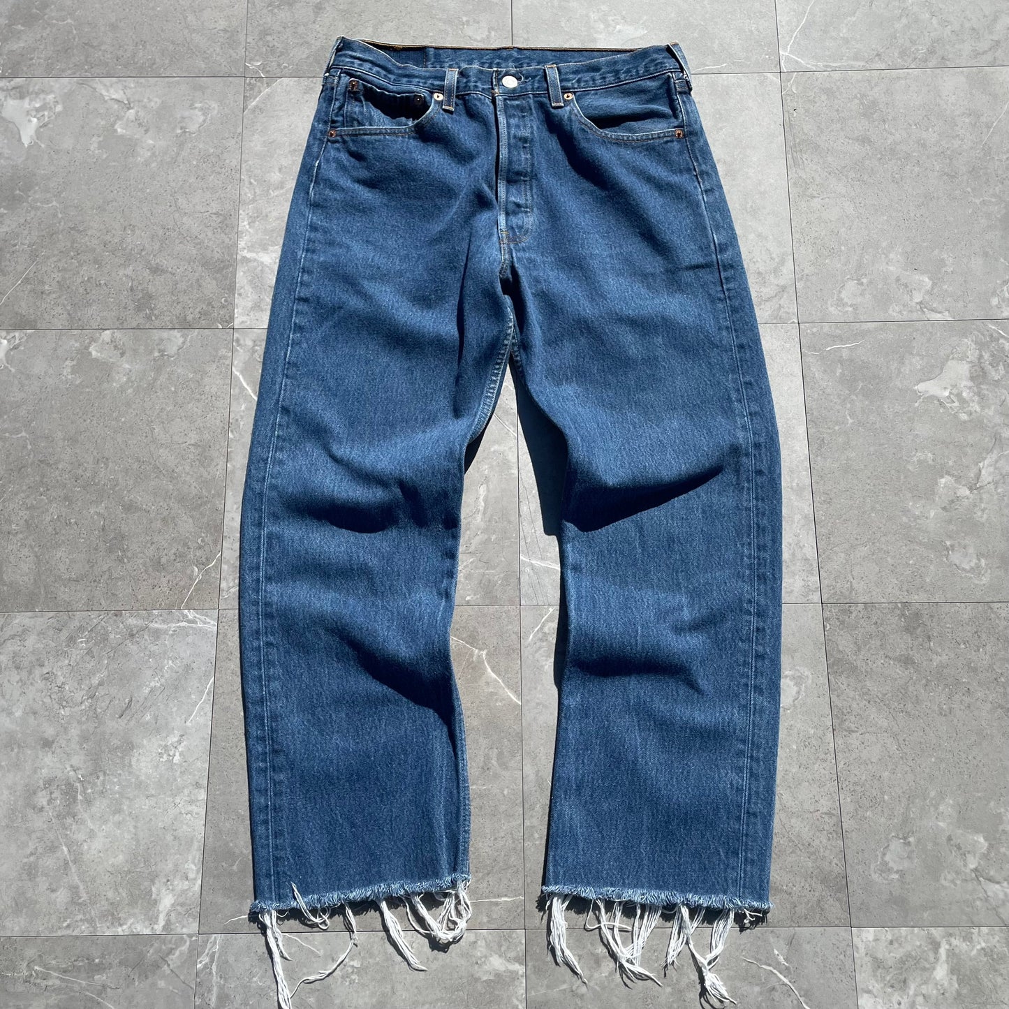 90s Levi's 501xx Made in USA Cropped Denim 34x38 KiiChain Clothing