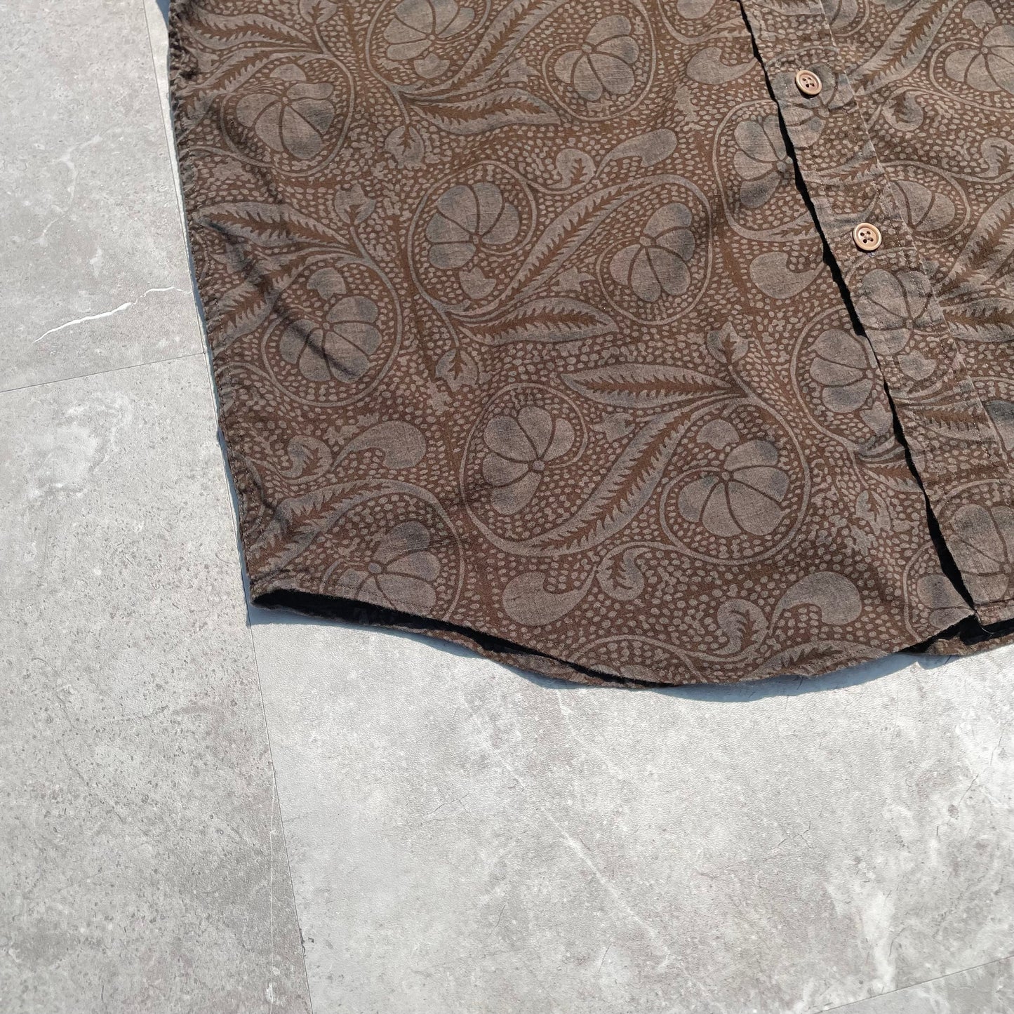 90s Ralph Lauren Military Style Paisley Shirt KiiChain Clothing