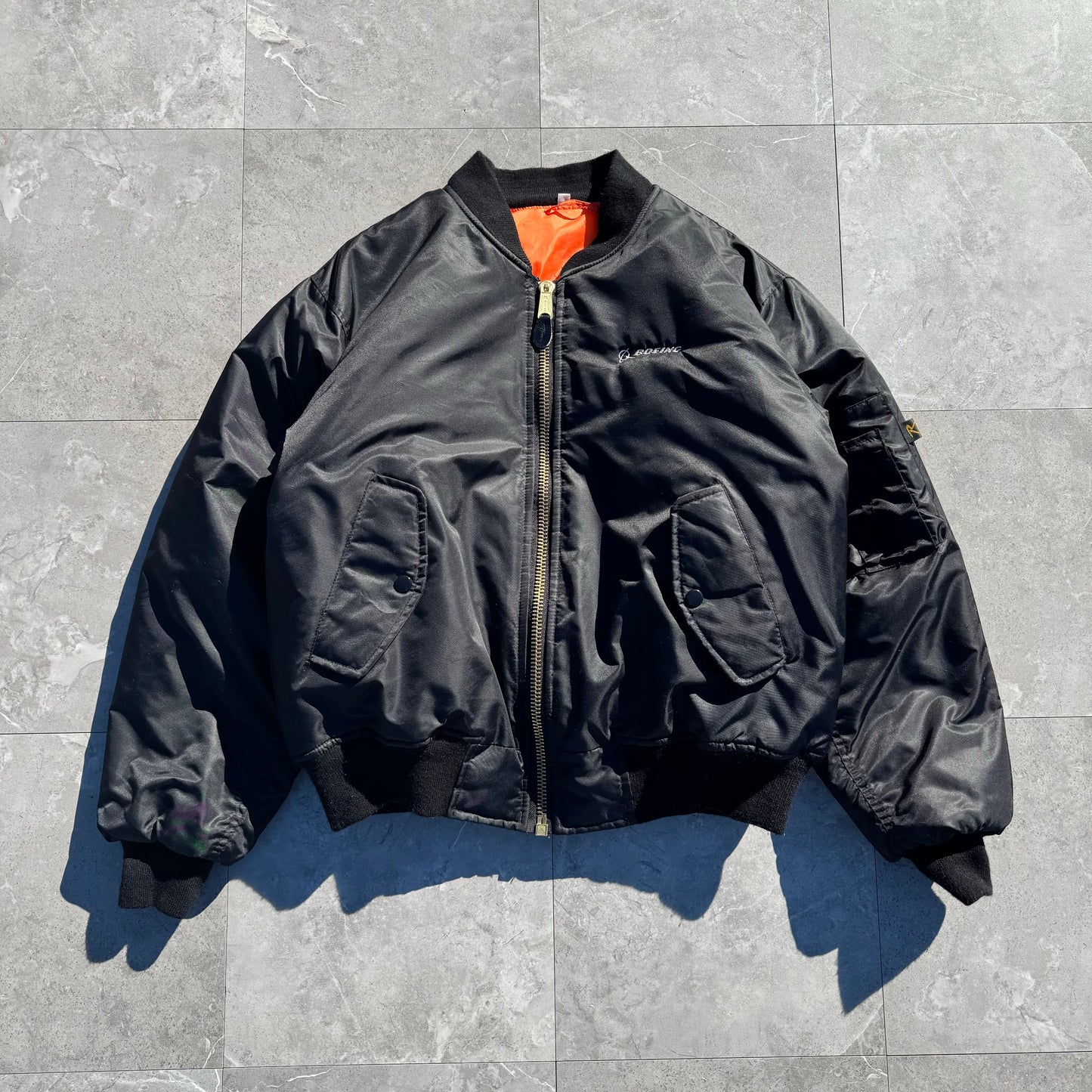 00s Rothco Boeing Black MA-1 Jacket KiiChain Clothing