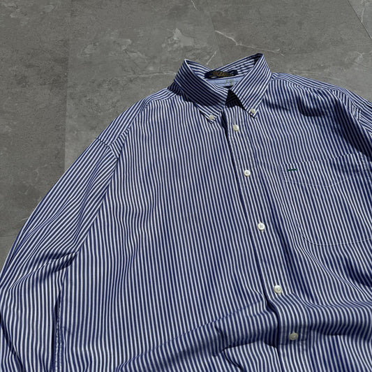 90s Tommy Hilfiger Blue Stripe Button Down Shirt KiiChain Clothing