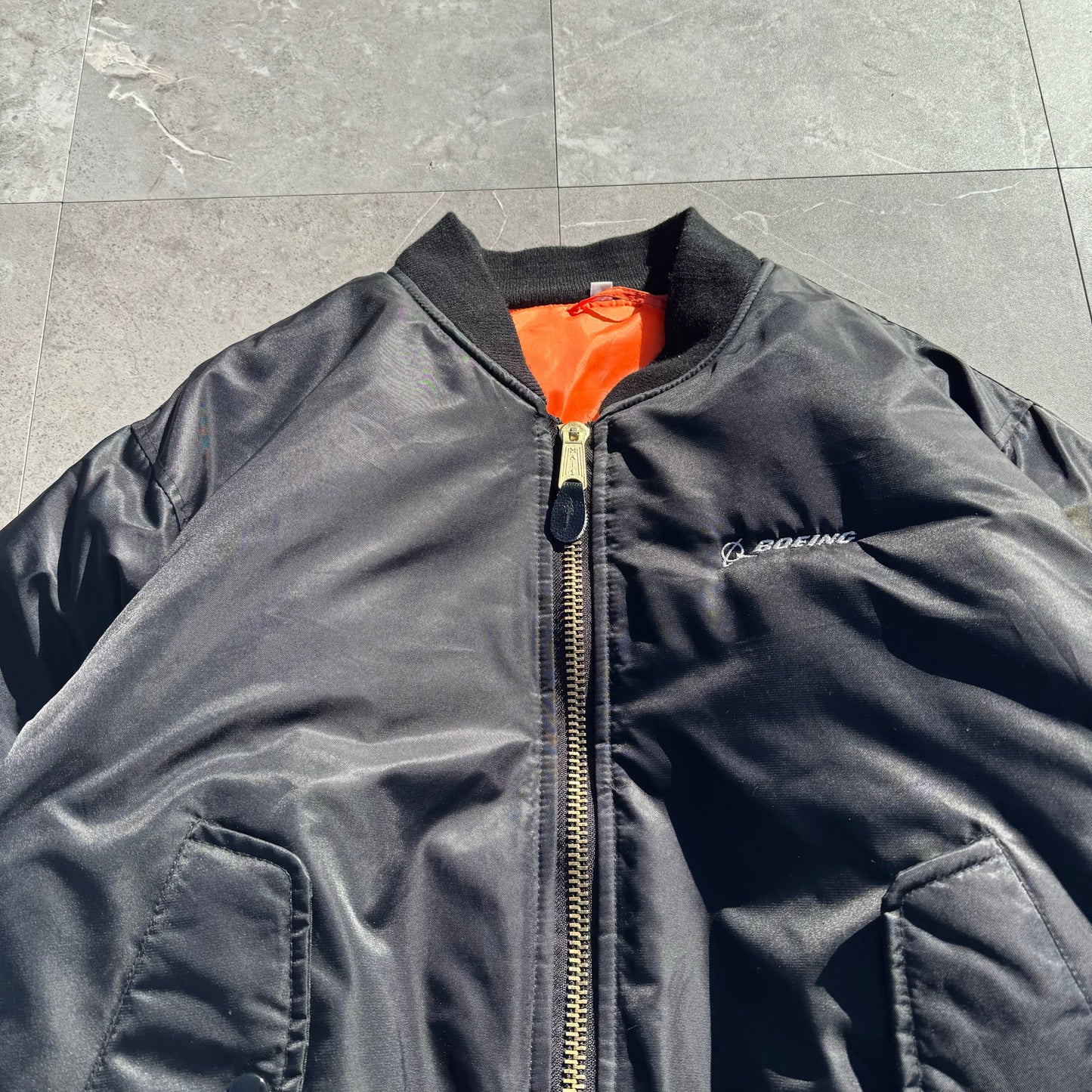 00s Rothco Boeing Black MA-1 Jacket KiiChain Clothing
