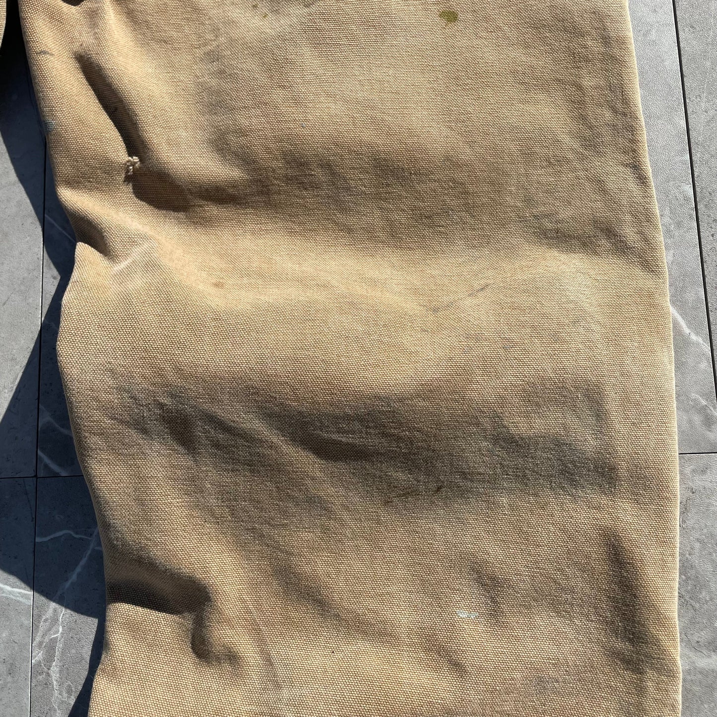 90s Carhartt Made in USA Beige Double Knee Work Pants 34x30 KiiChain Clothing