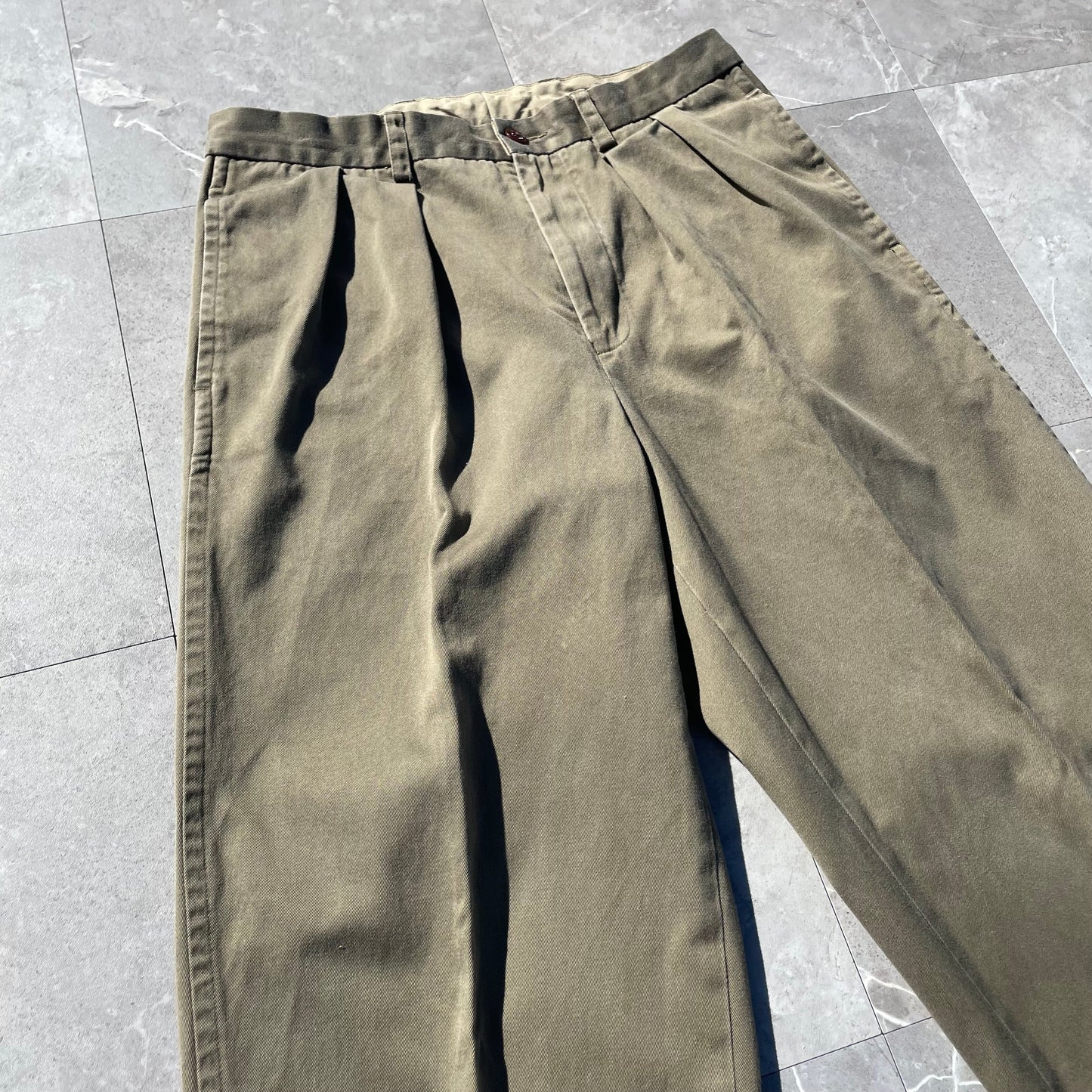 90s Nautica Spinnaker Brown Chino Pants 33x32 KiiChain Clothing