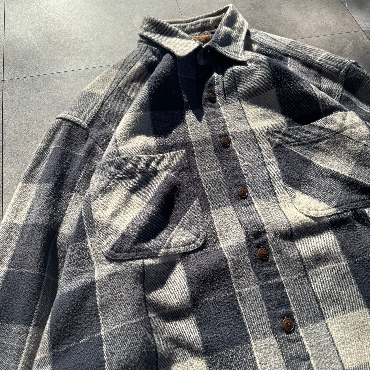 90s St. John’s Bay Faded Checkered Flannel Shirt