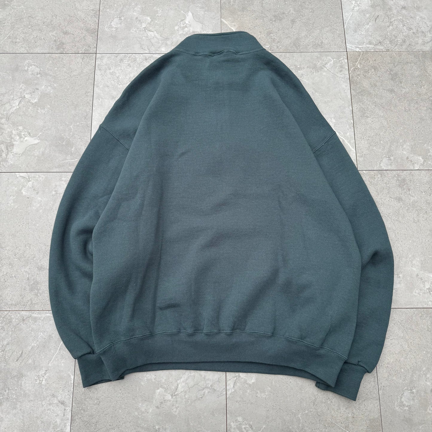 90s Russell Athletic Green Half-Zip Sweatshirt KiiChain Clothing