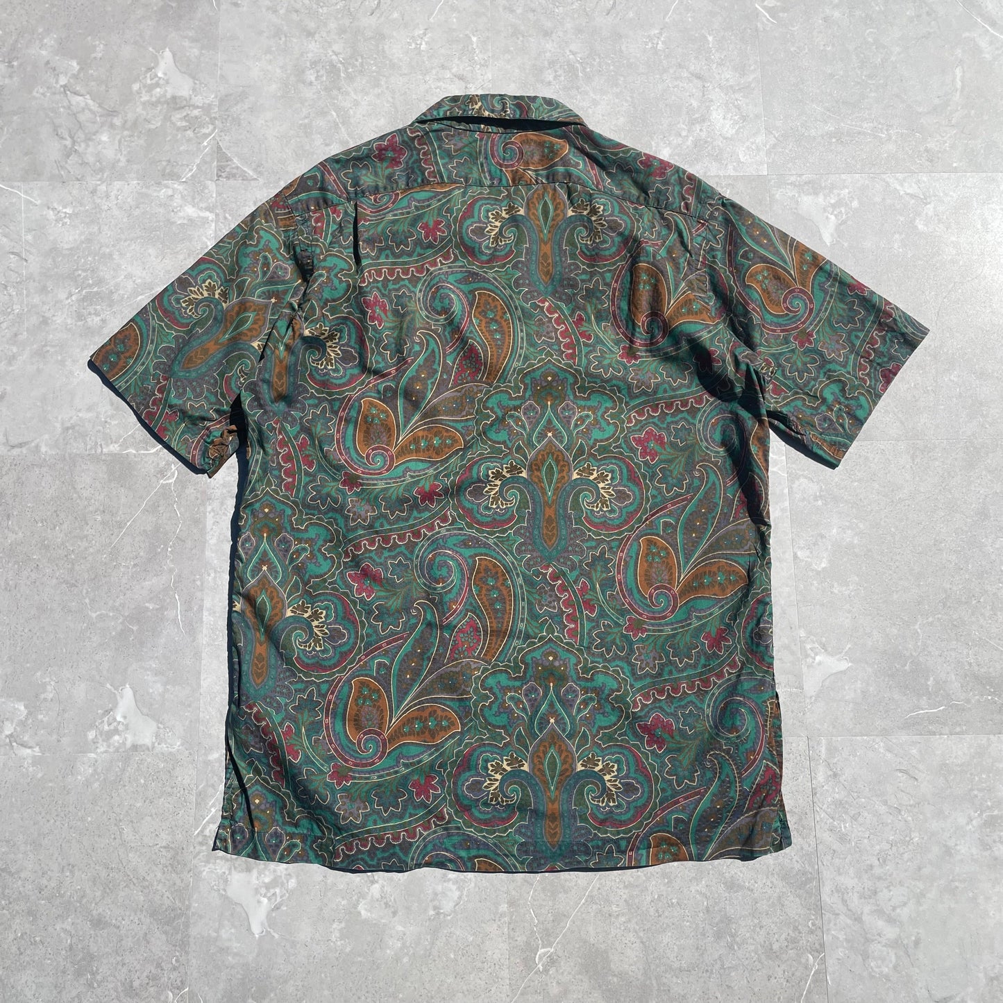 80s-90s Ralph Lauren Made in USA Paisley Hawaiian Shirt KiiChain Clothing