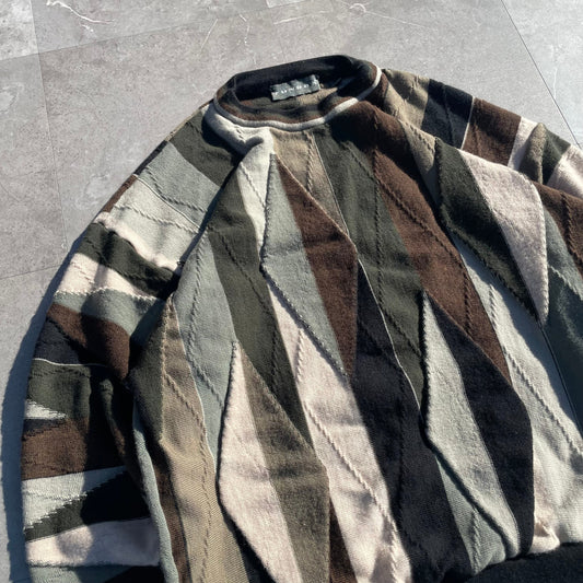 90s Tundra Made in Canada Coogi-Style Design Knit KiiChain Clothing