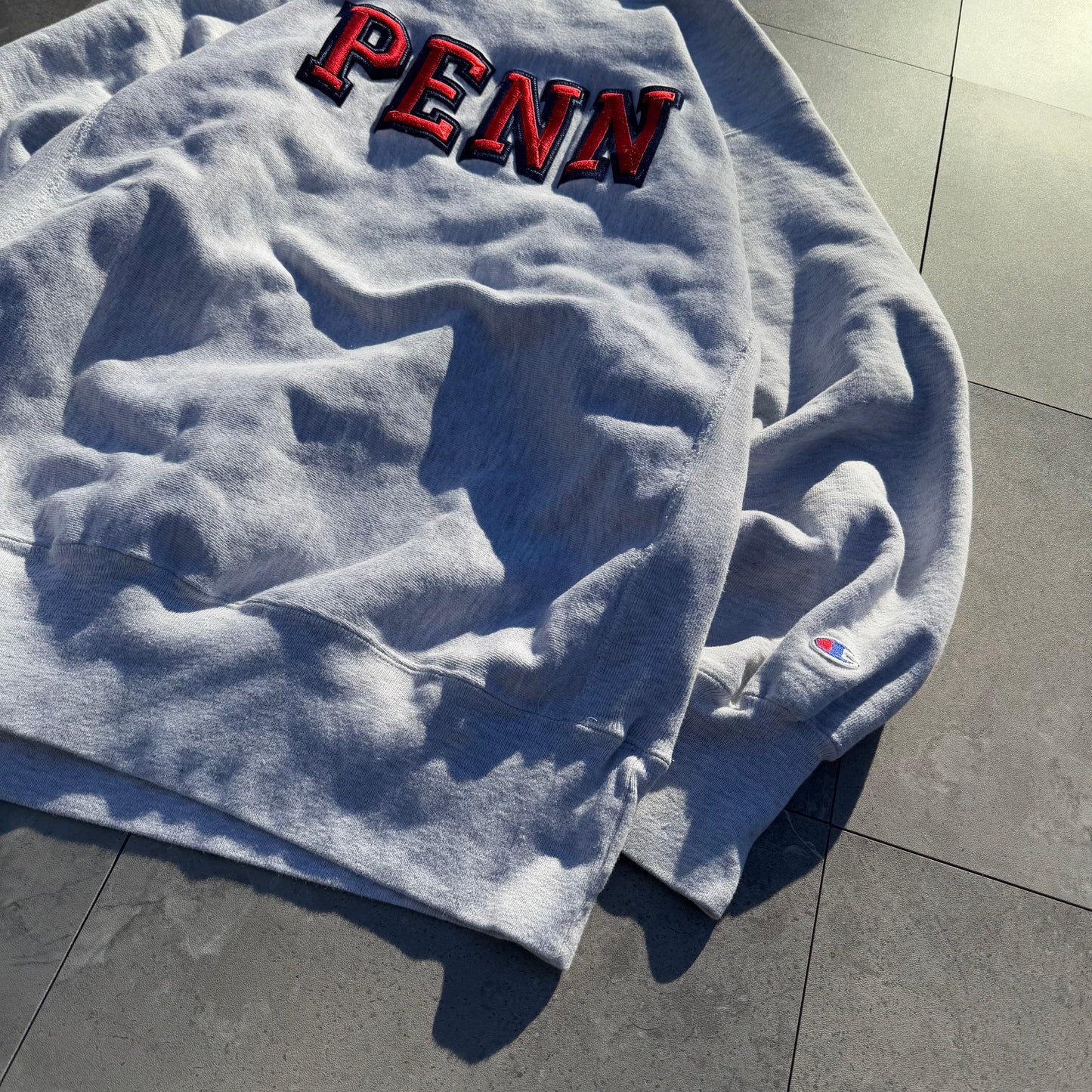 90s Champion Reverse Weave University of Pennsylvania Made in USA 3D College Spell-Out Sweatshirt