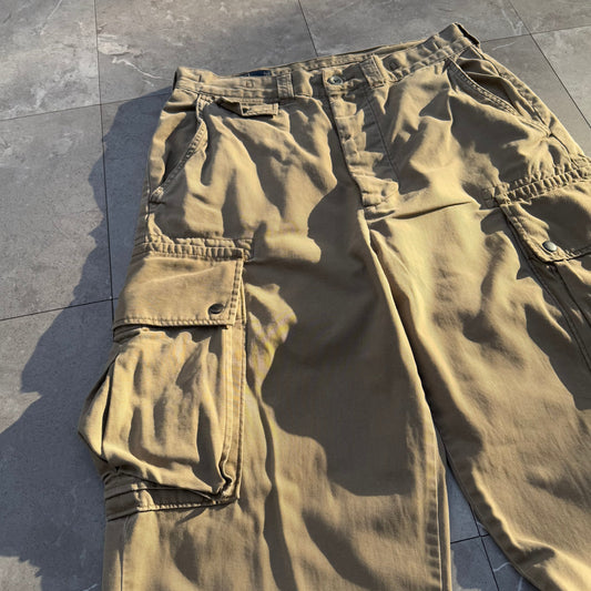 90s-00s Polo by Ralph Lauren Polo Chino Beige Cargo Pants 32x32 KiiChain Clothing