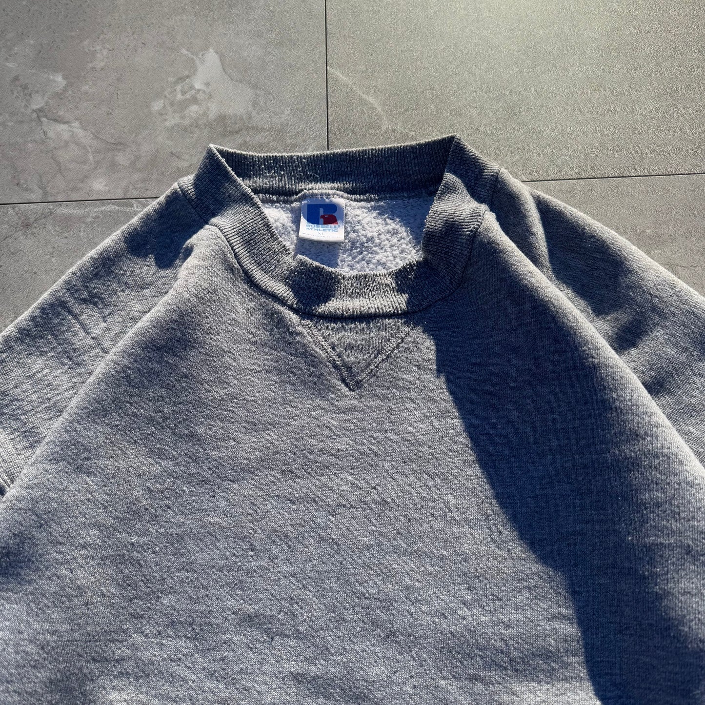 80s Russell Athletic Gray Blank Sweatshirt KiiChain Clothing