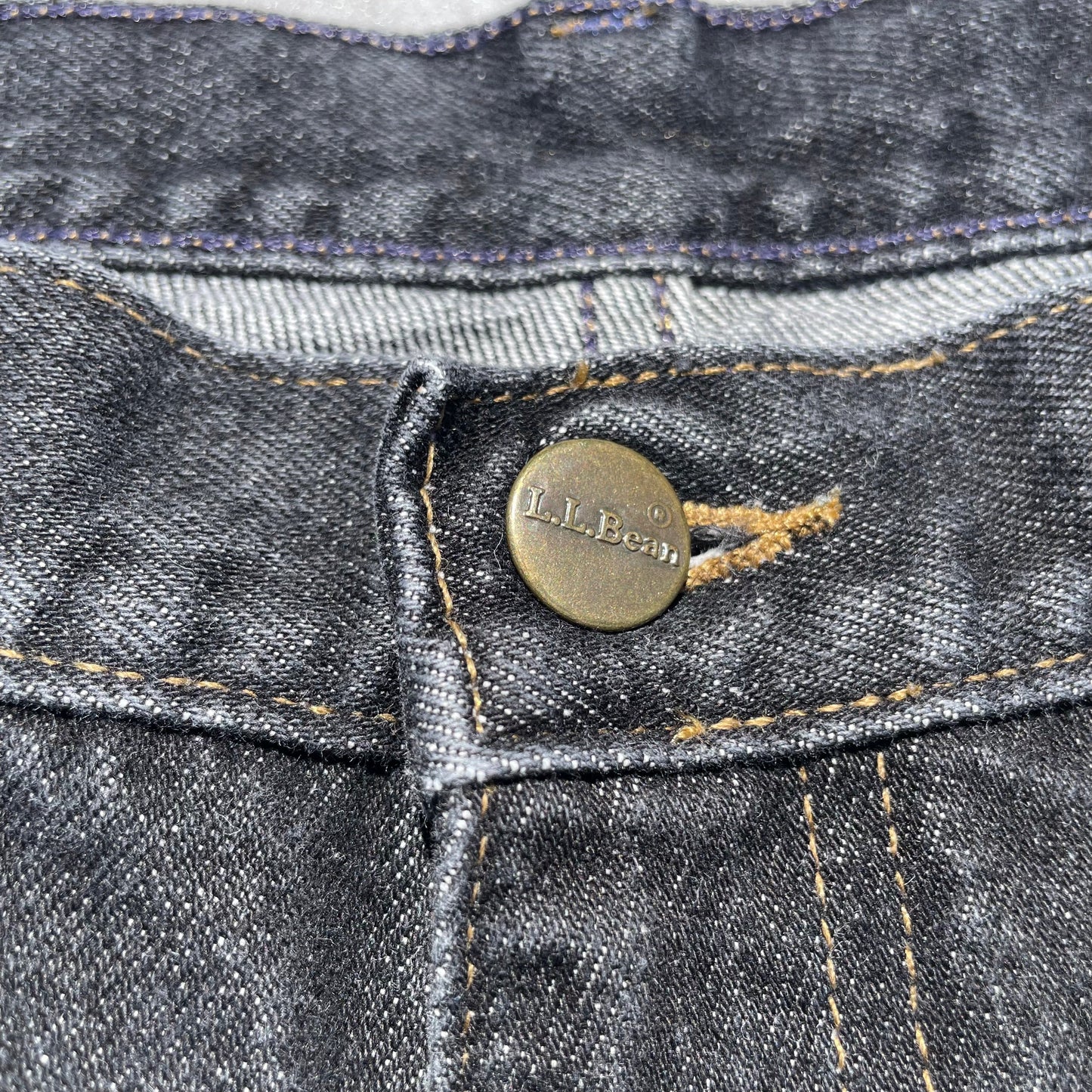 90s L.L. Bean Black Denim 35x34 KiiChain Clothing