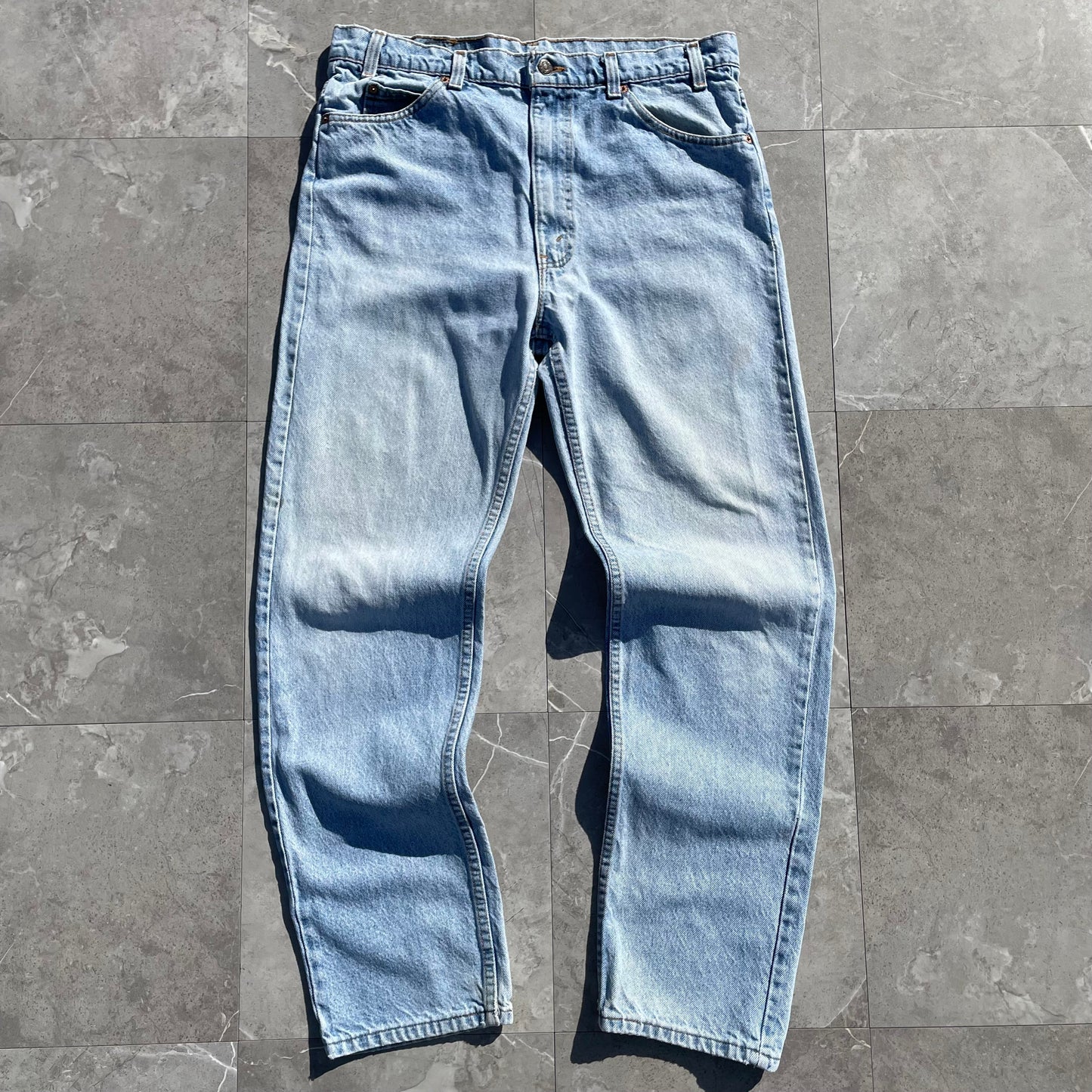 90s Levi's 505 Orange Tab Made in USA Denim 36x32 KiiChain Clothing