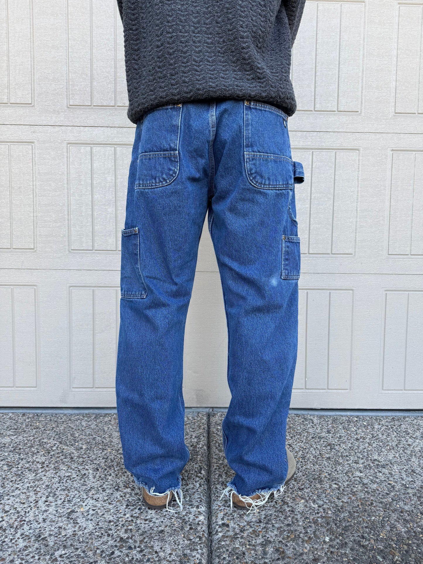 90s-00s KEY Double Knee Denim Work Pants 36x34 KiiChain Clothing