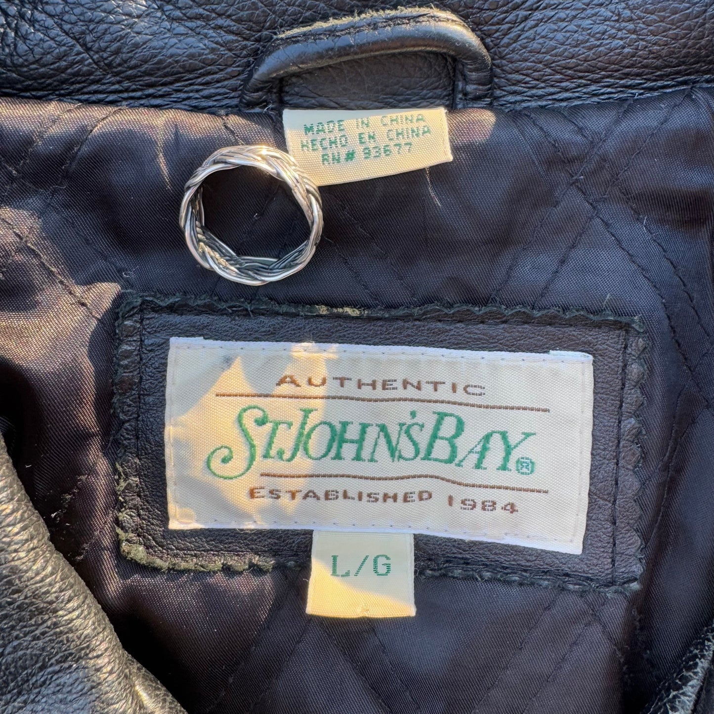 90s St John's Bay Leather Jacket KiiChain Clothing