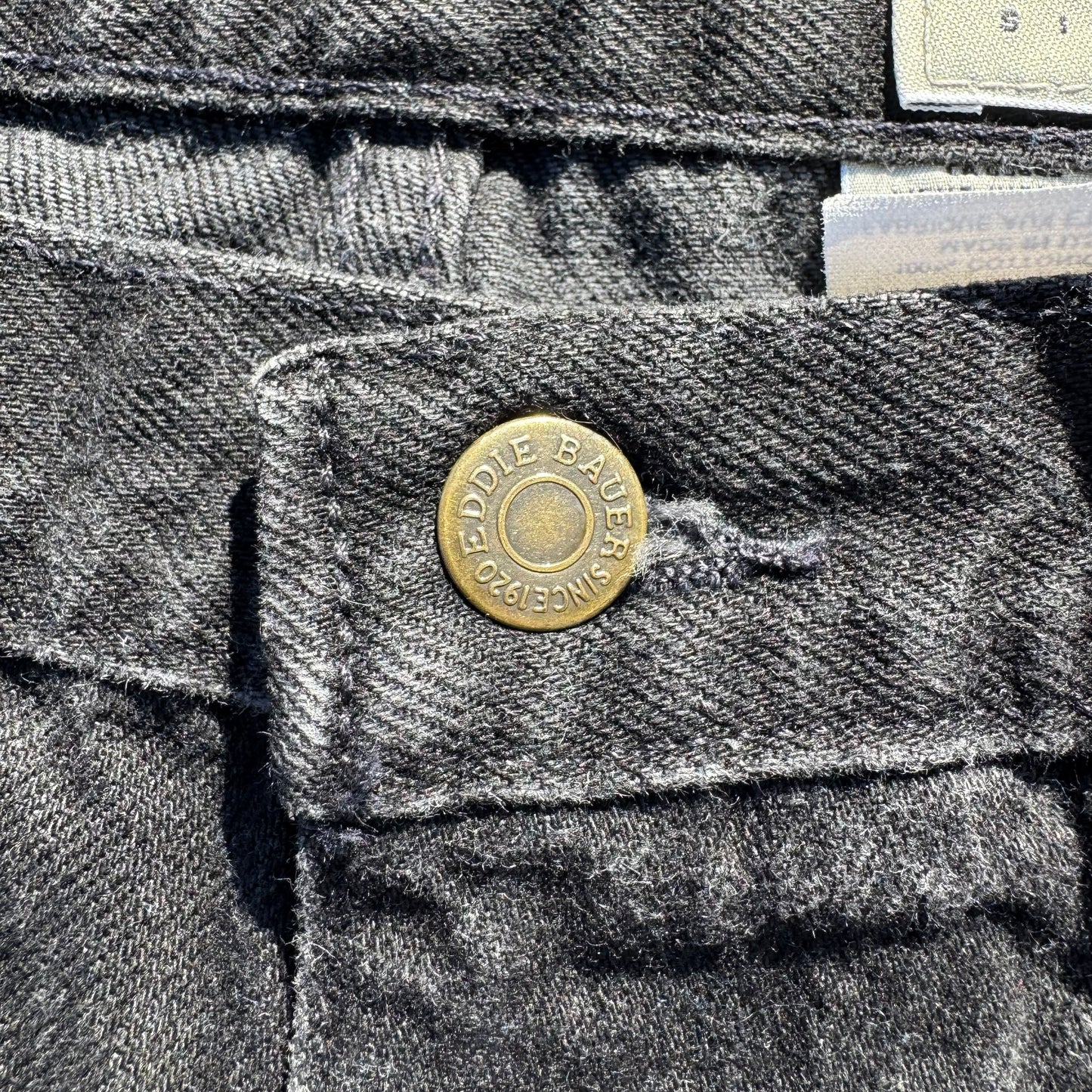 90s-00s Eddie Bauer Made in USA Black Denim 35x34