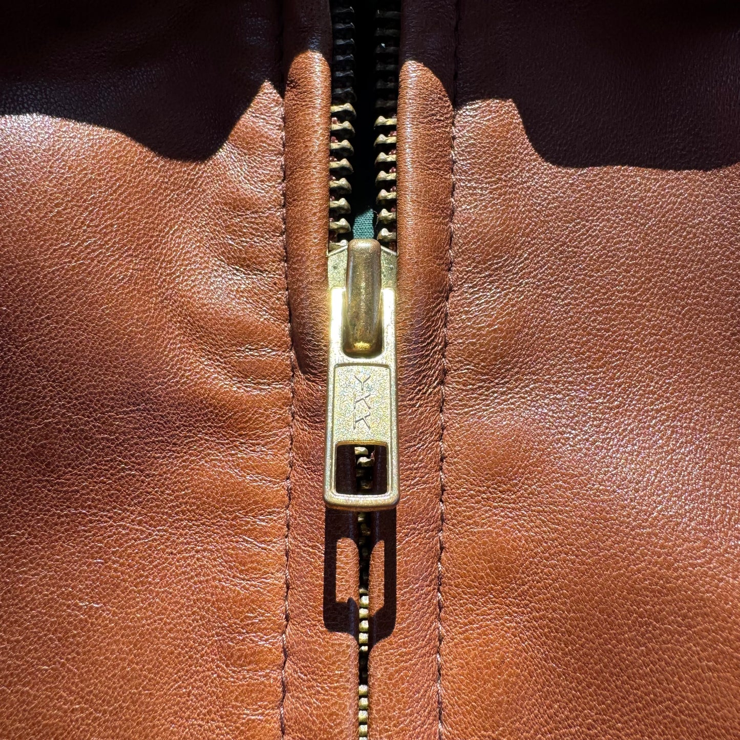 90s Polo by Ralph Lauren Light Brown Rare “No Pony” Leather Jacket