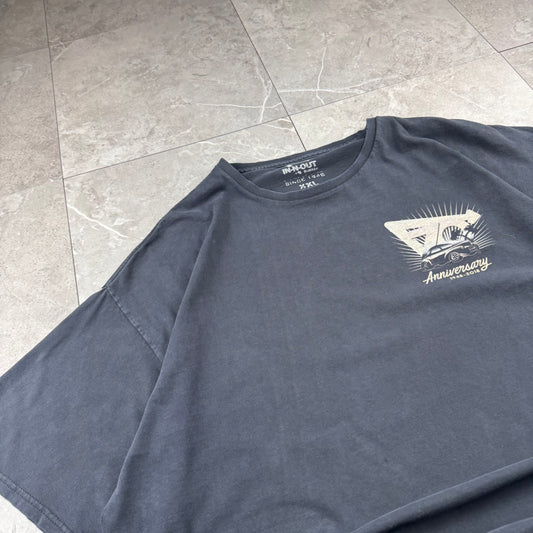 00s In-N-Out Burger 70th Anniversary Faded Black Graphic T-Shirt