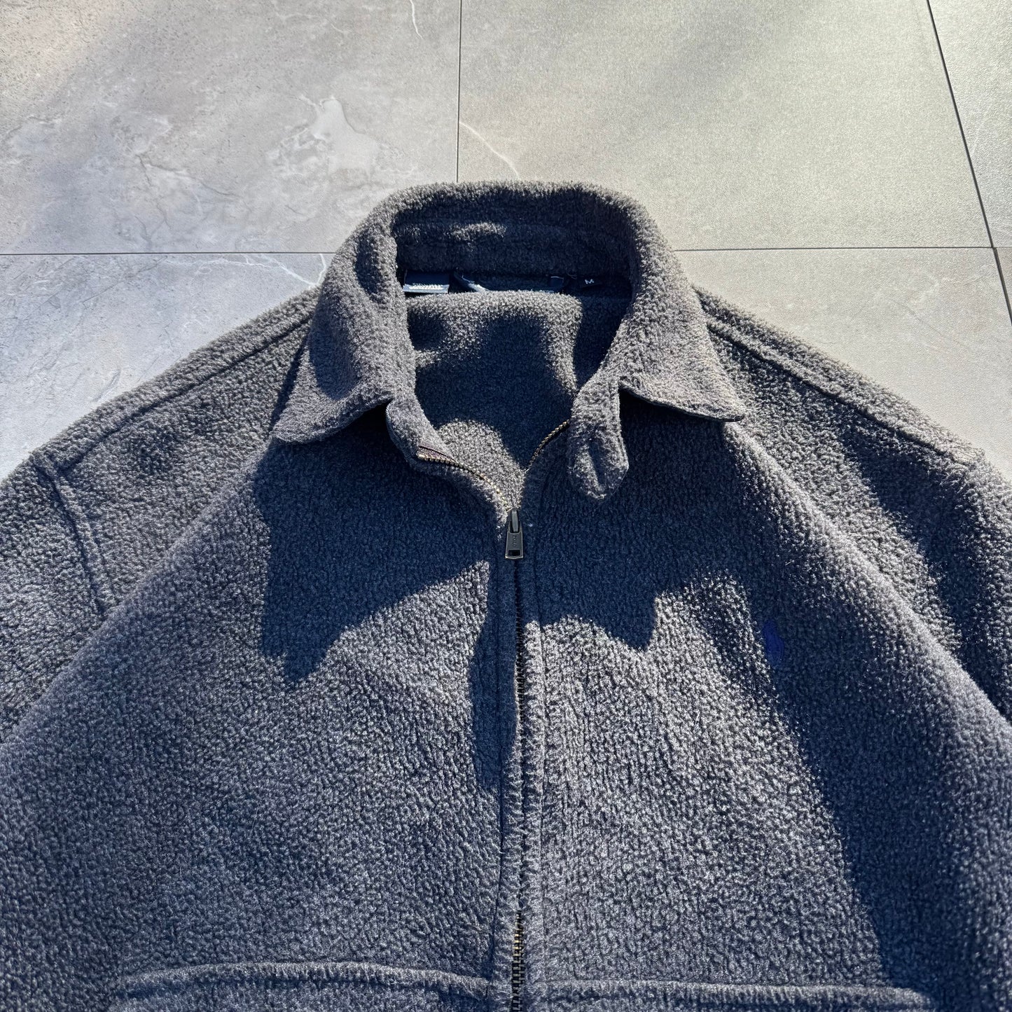 80s-90s Polo by Ralph Lauren Made in USA Fleece Swing Top Jacket