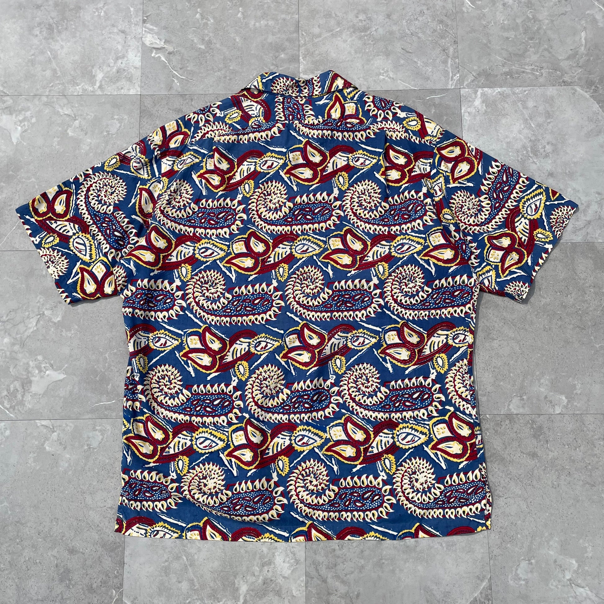 90s Ralph Lauren 100% Imported Silk Made in USA Paisley Hawaiian Shirt KiiChain Clothing