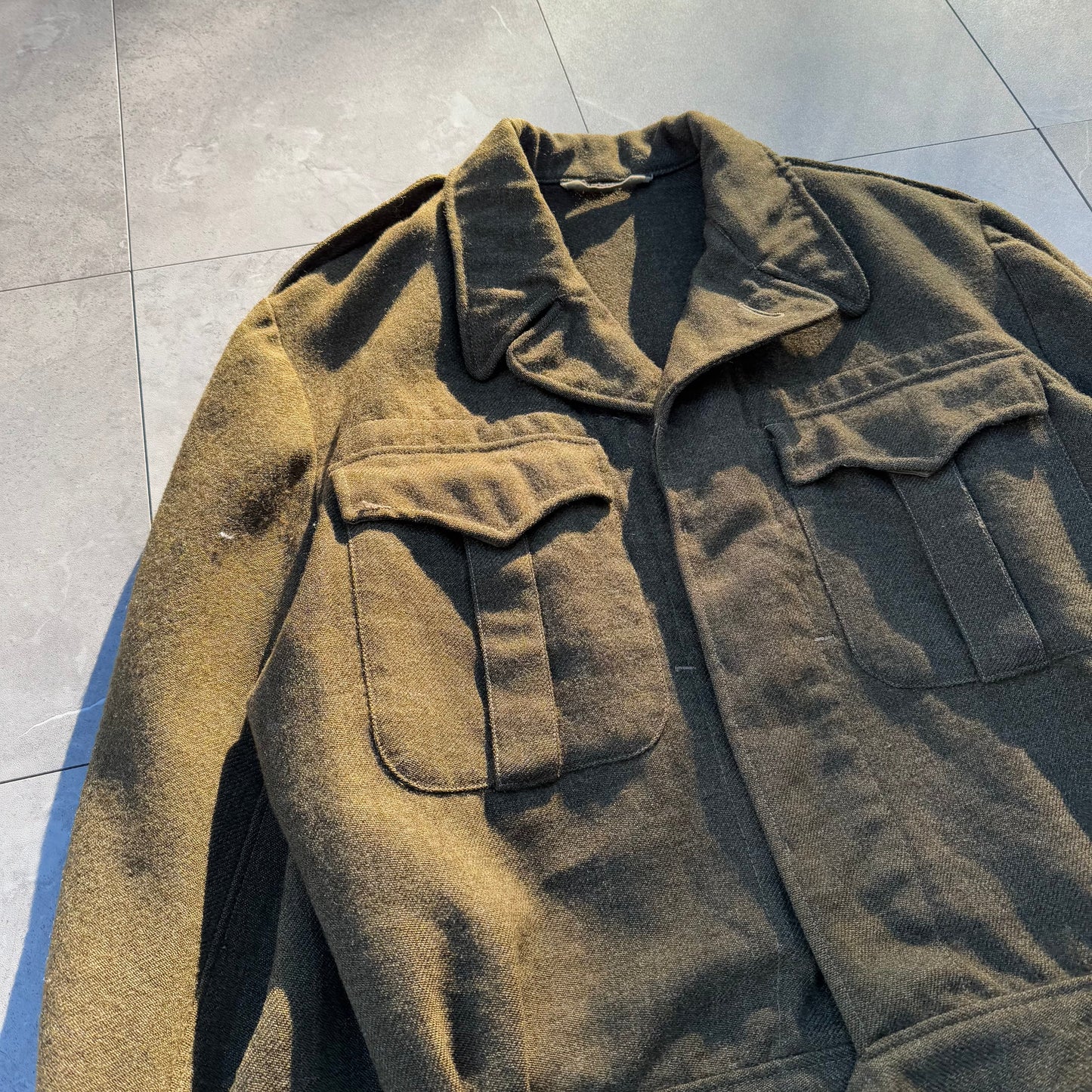 50s Bond Clothes Shop 1951 Made in USA Wool Blouse Serge Jacket KiiChain Clothing