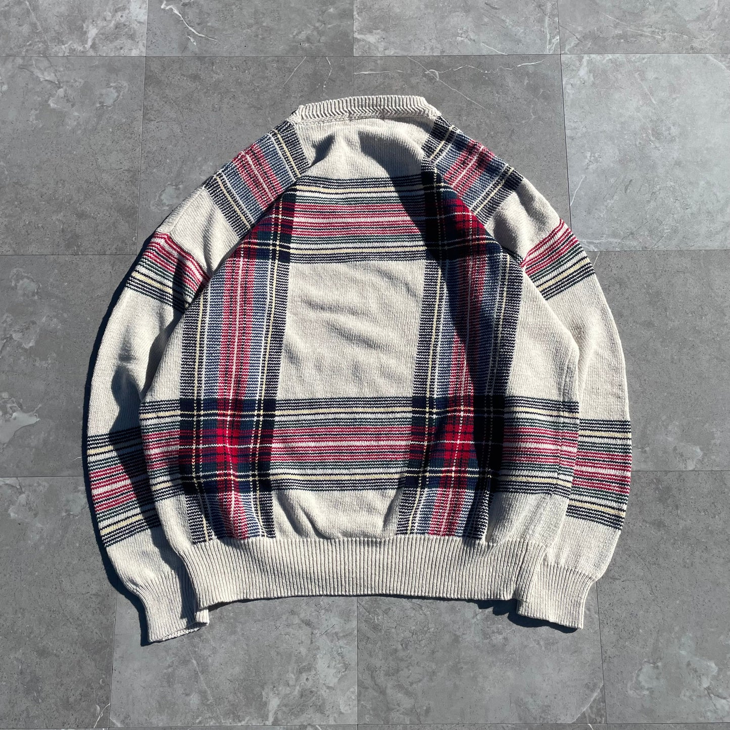 90s Nautica Checkered Knit KiiChain Clothing