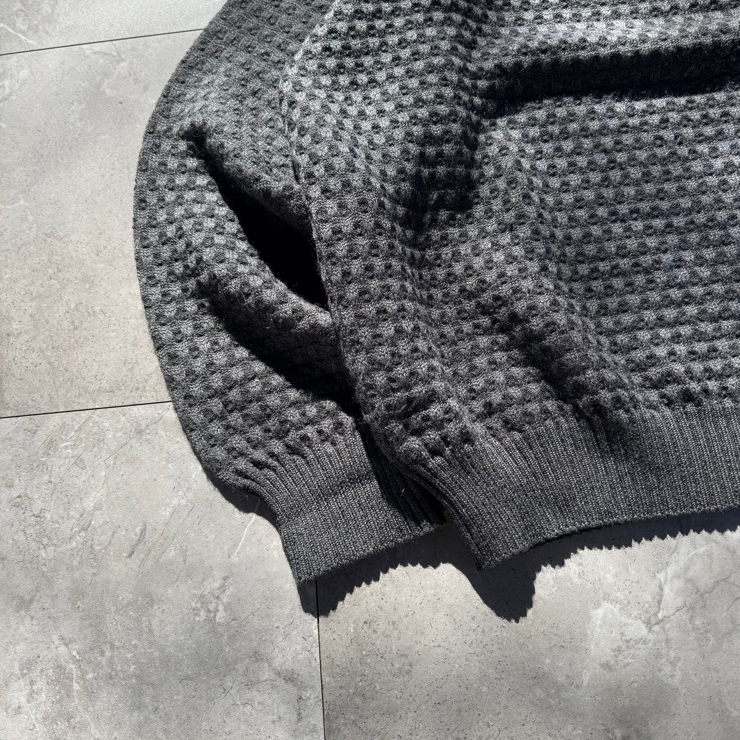 80s-90s Nordstrom Tricots St. Raphael Pure Merino Wool Knit Gray Knit KiiChain Clothing