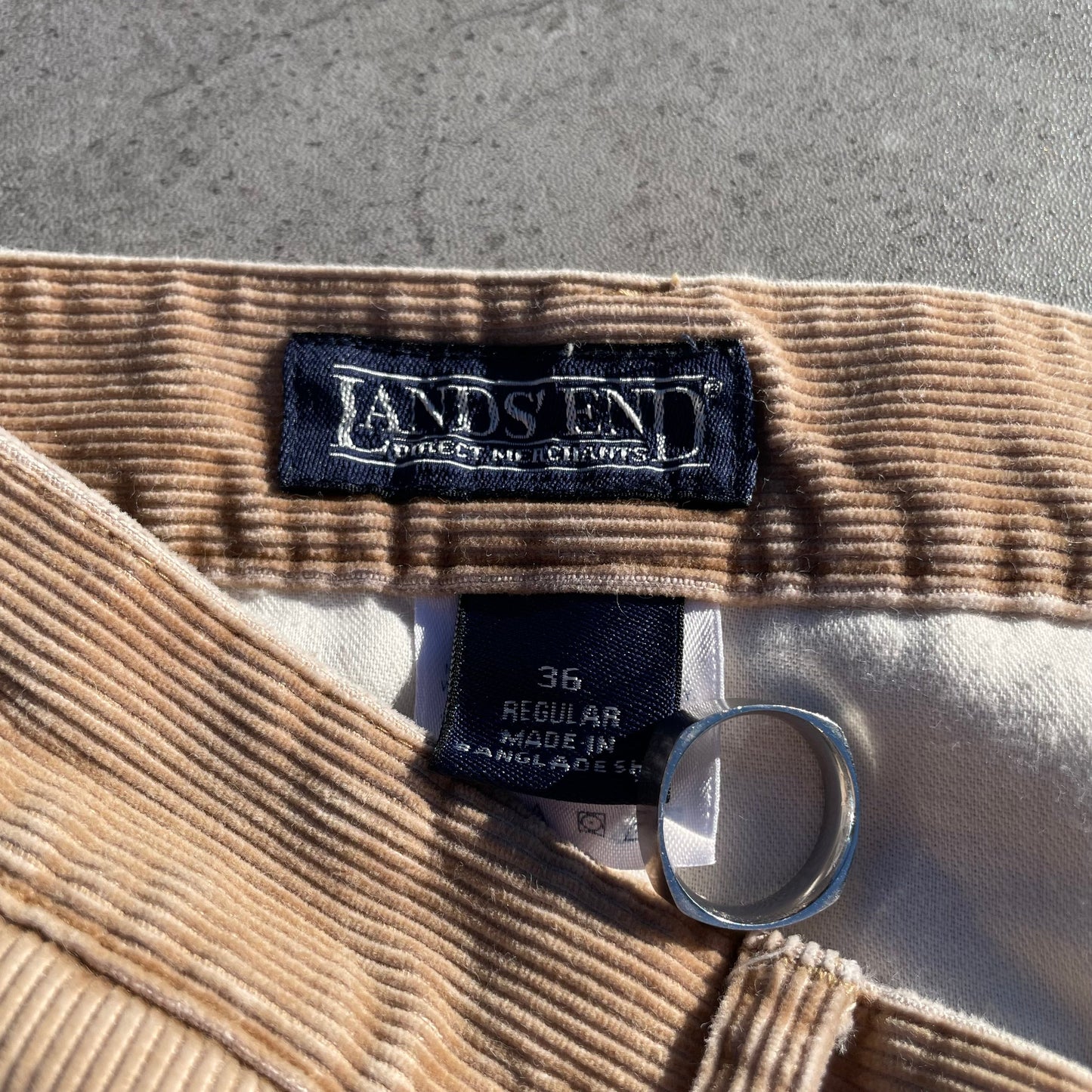 90s Lands' End Loose Fit Corduroy Pants Size 36 KiiChain Clothing